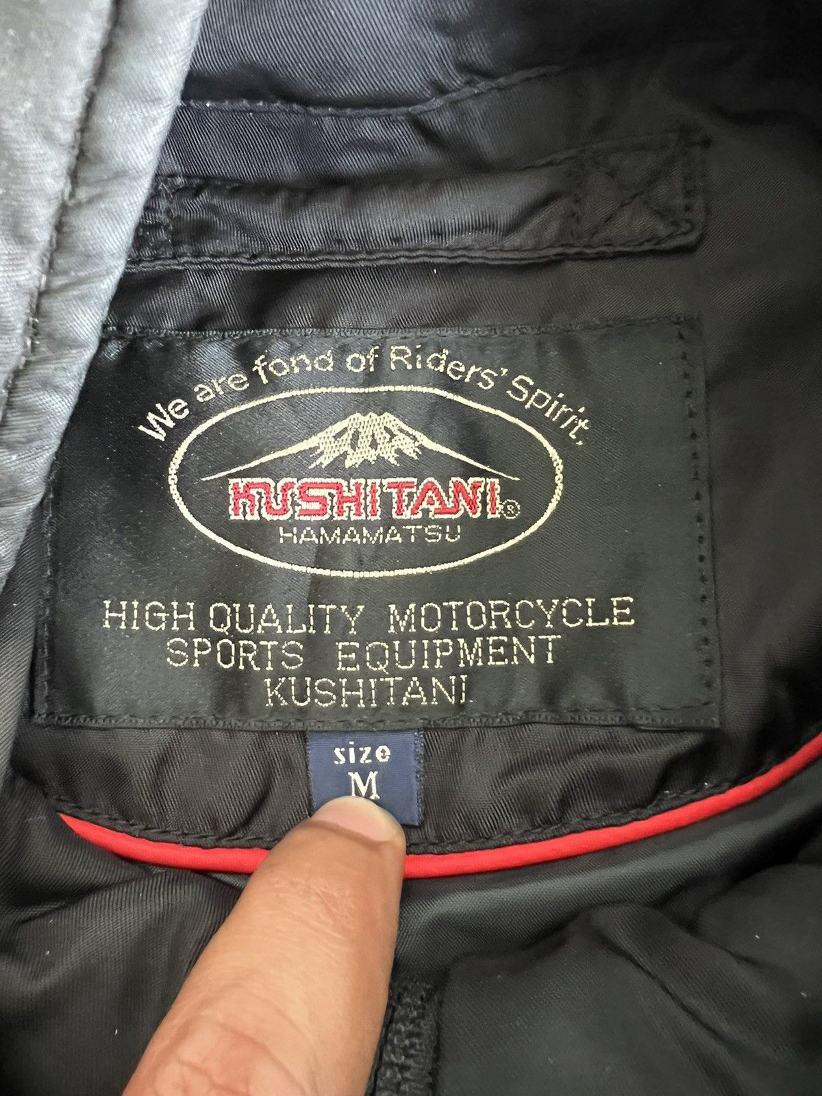 Kadoya Kushitani Hamamatsu 🇯🇵 Motorcycle Racing Bomber Jacket Size US M / EU 48-50 / 2 - 8 Thumbnail