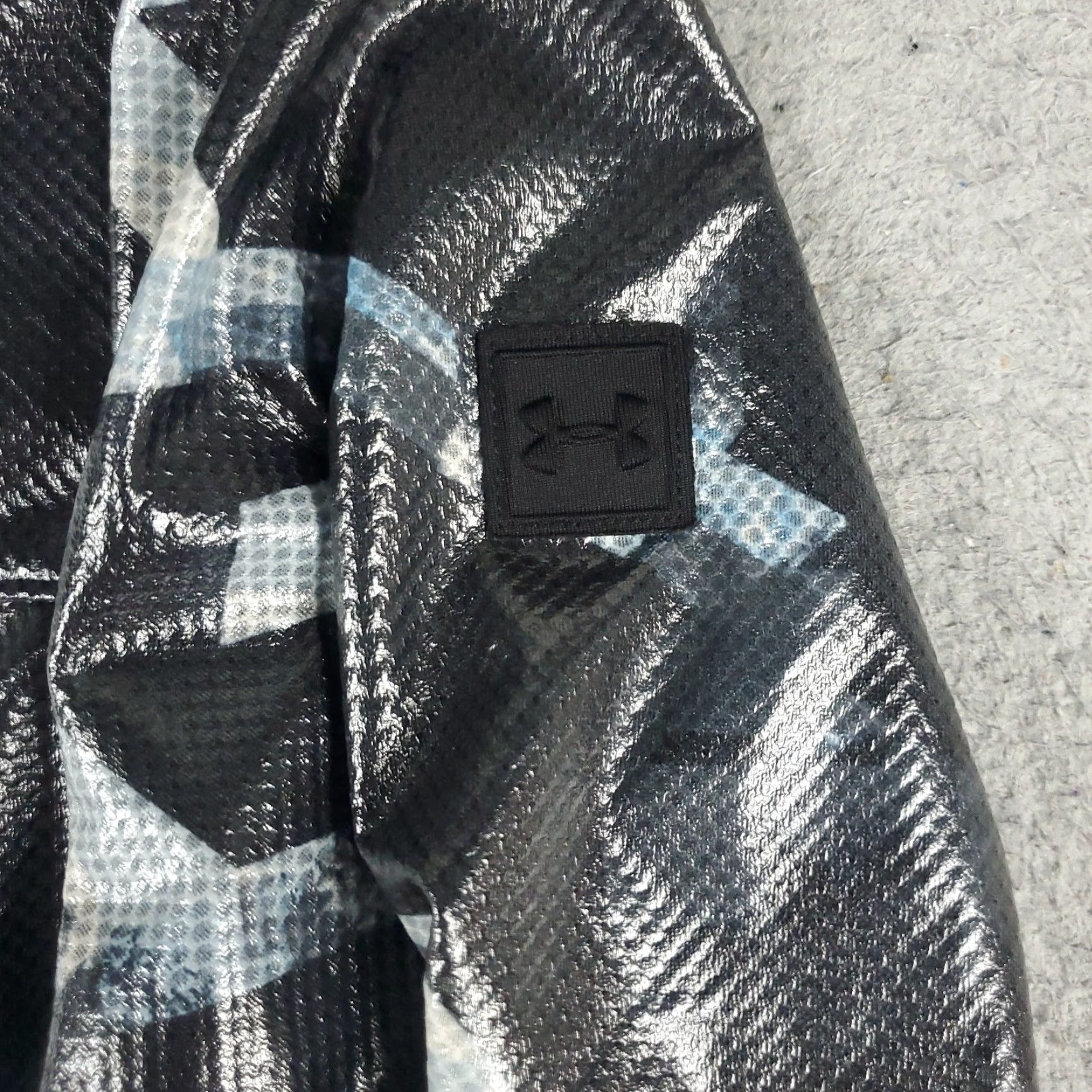 Under Armour Under Armour Jacket Mens XS Black Camouflage Full Zip Windbreaker Coat Size US XS / EU 42 / 0 - 5 Thumbnail