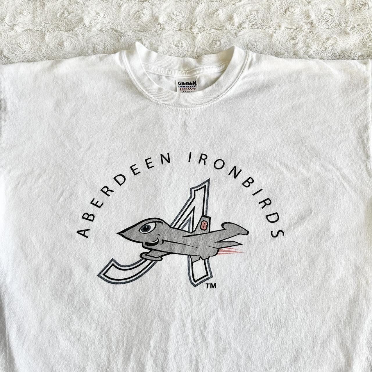 Gildan Vintage Aberdeen Ironbirds Shirt Tee Mens XL White Baseball Size US XL / EU 56 / 4 - 4 Thumbnail