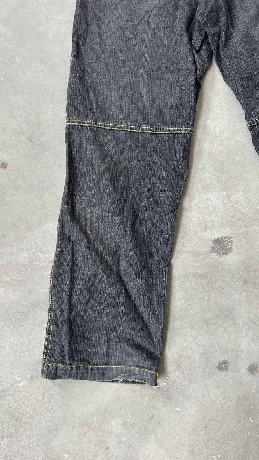 Japanese Brand Y2K TRANSER BAGGY PATCH DENIM PANT Size US 30 / EU 46 - 11 Thumbnail