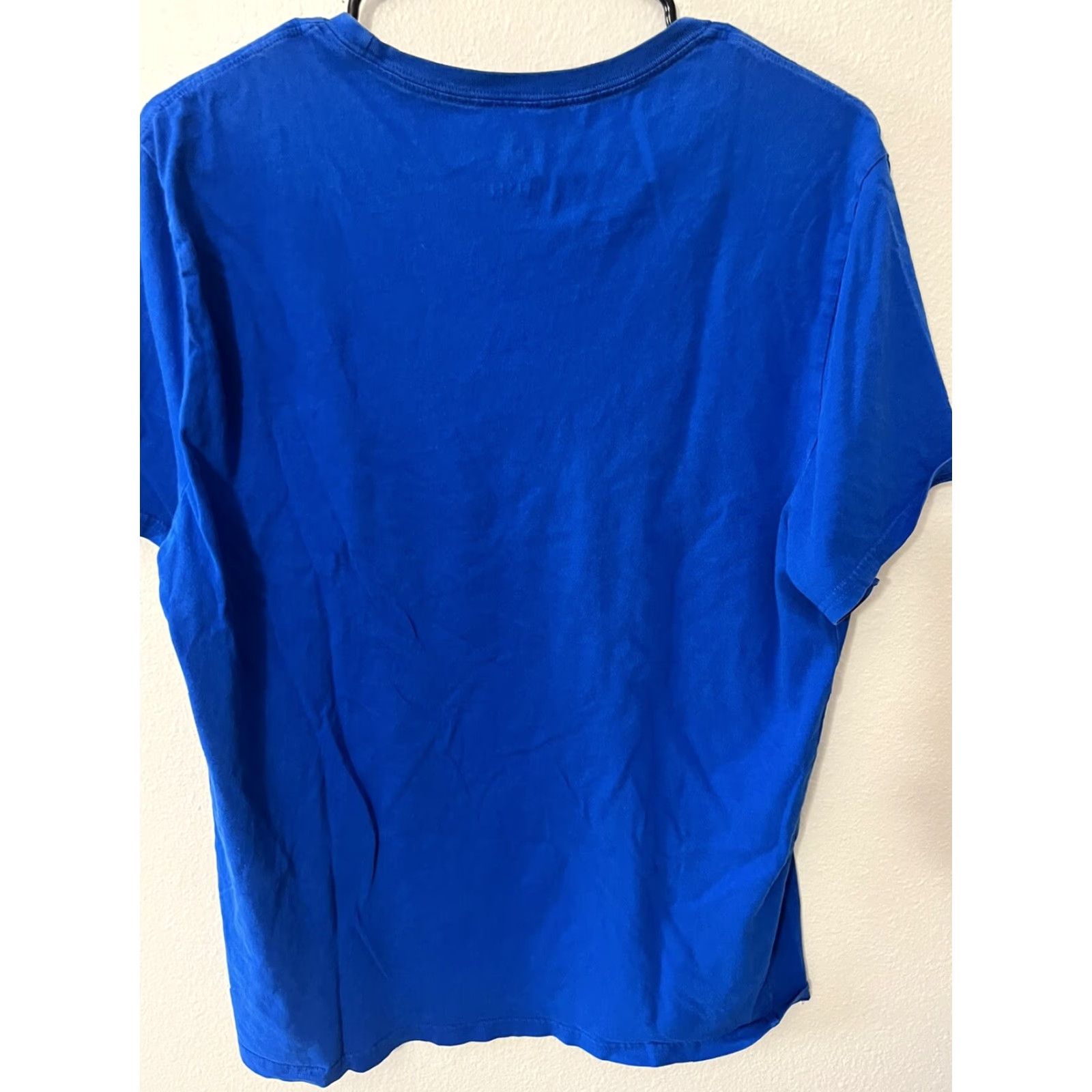 Express VINTAGE? No. Use: EXPRESS Shirt Men L Royal Blue Graphic Print Short Sleeve Crew Neck 100% Cotton Slim Regular Size L Men Size US L / EU 52-54 / 3 - 2 Thumbnail