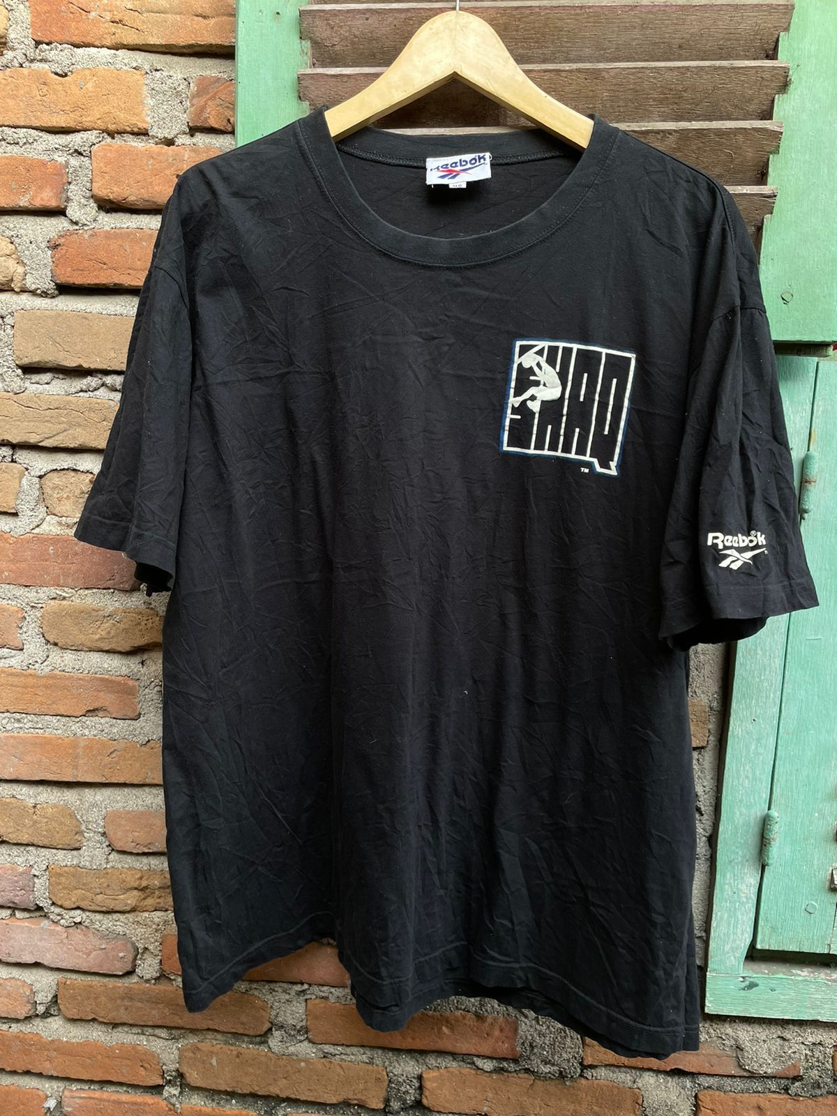 image of Reebok Shaq O'neal Tshirt in Black, Men's (Size XL)