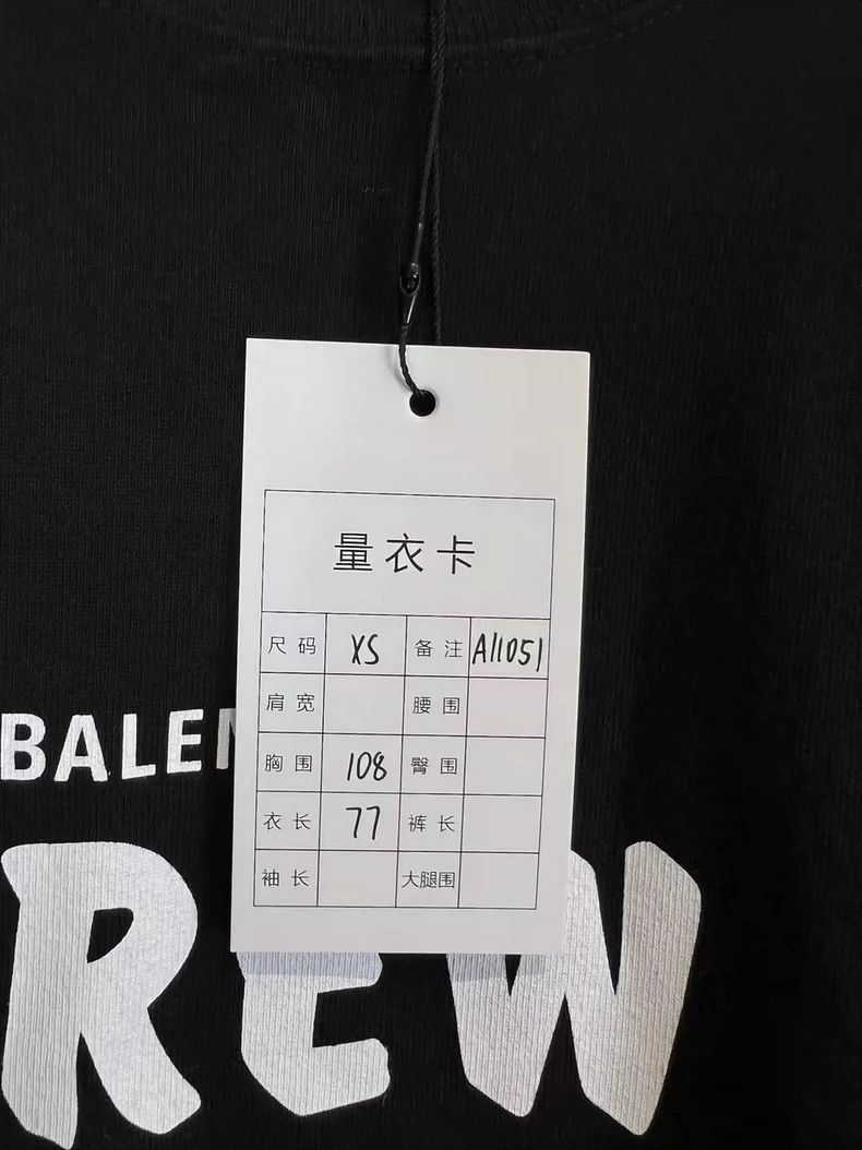 Balenciaga Balenciaga CREW short sleeves Size US XS / EU 42 / 0 - 6 Thumbnail