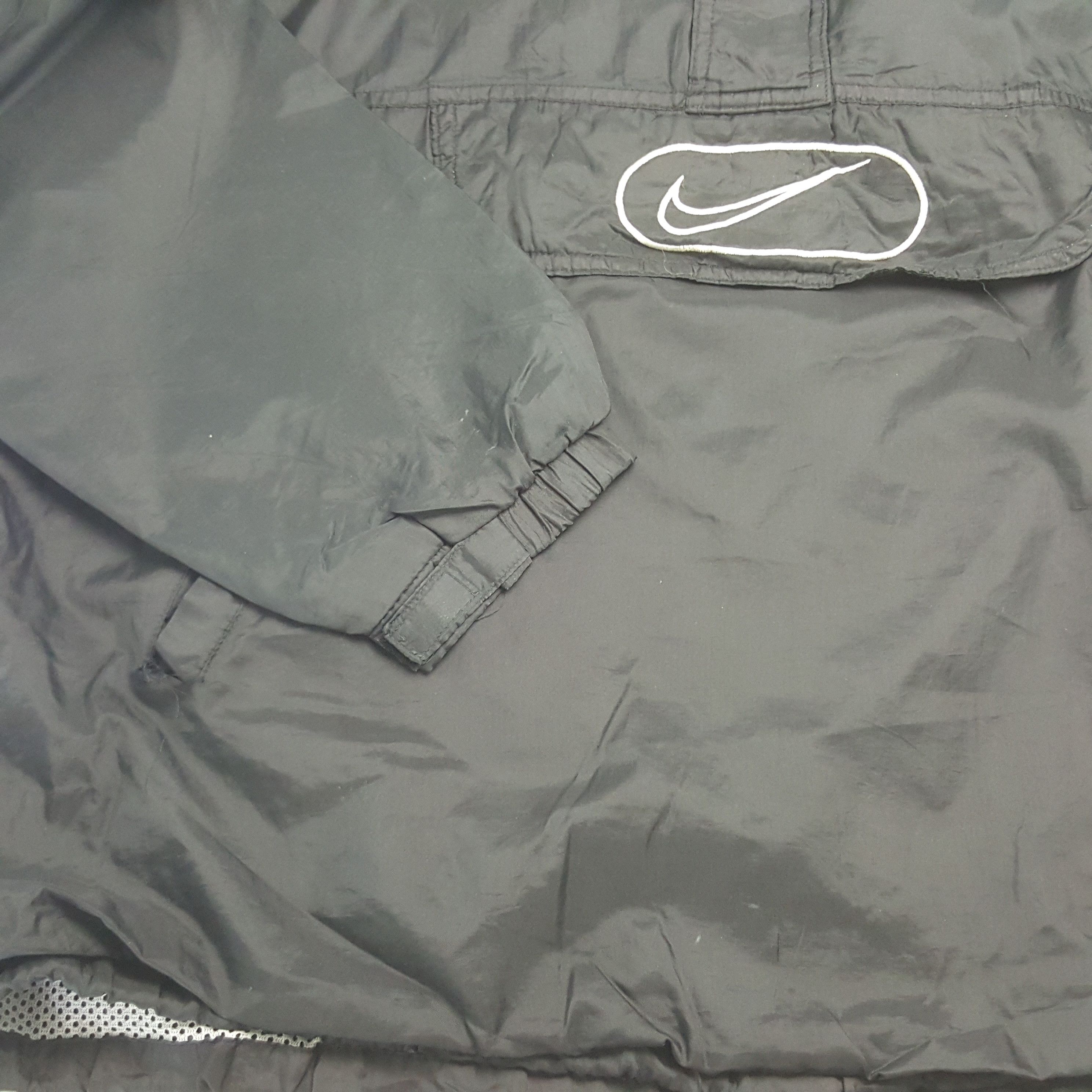 Nike Vintage Nike Big Swoosh Windbreaker Jacket Size US L / EU 52-54 / 3 - 6 Thumbnail