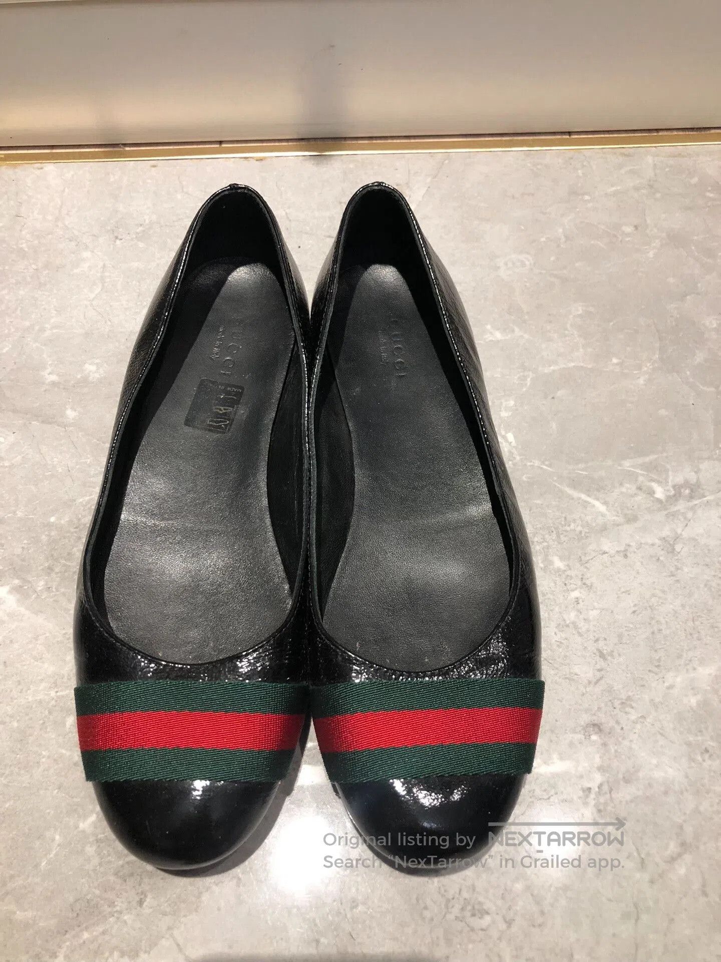 Gucci Gucci Women's Mary Jane Flat Shoes. Size US 5.5 / IT 35.5 - 2 Thumbnail