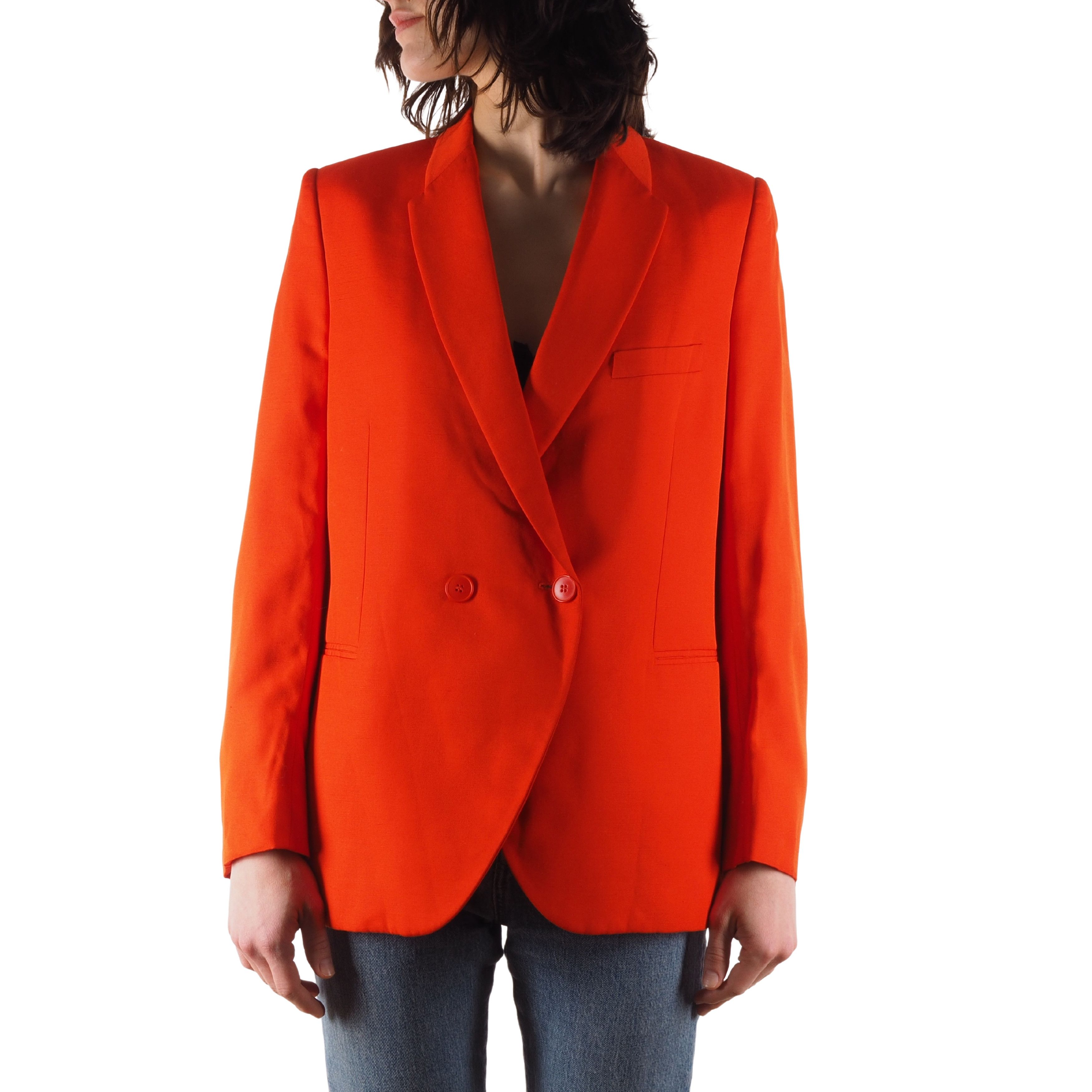 Stella McCartney STELLA MCCARTNEY Orange Double Breasted Blazer Jacket Size M / US 6-8 / IT 42-44 - 1 Thumbnail