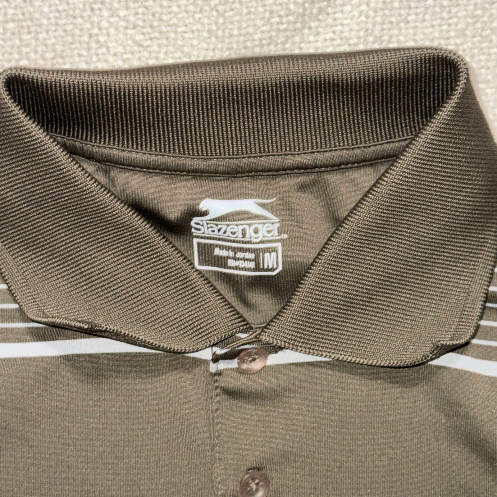 Other Slazenger Striped Performance Polo | Sz M Size US M / EU 48-50 / 2 - 3 Thumbnail