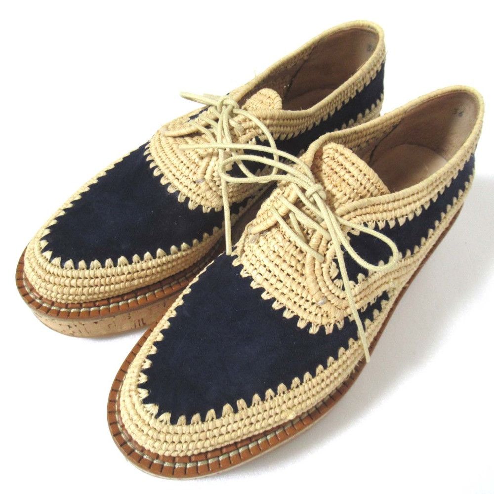 Other Other Gabriela Hearst Clergerie Raffia Cork Sole Shoes Natural Material Shoes DUTY FREE for USA Size ONE SIZE - 1 Thumbnail