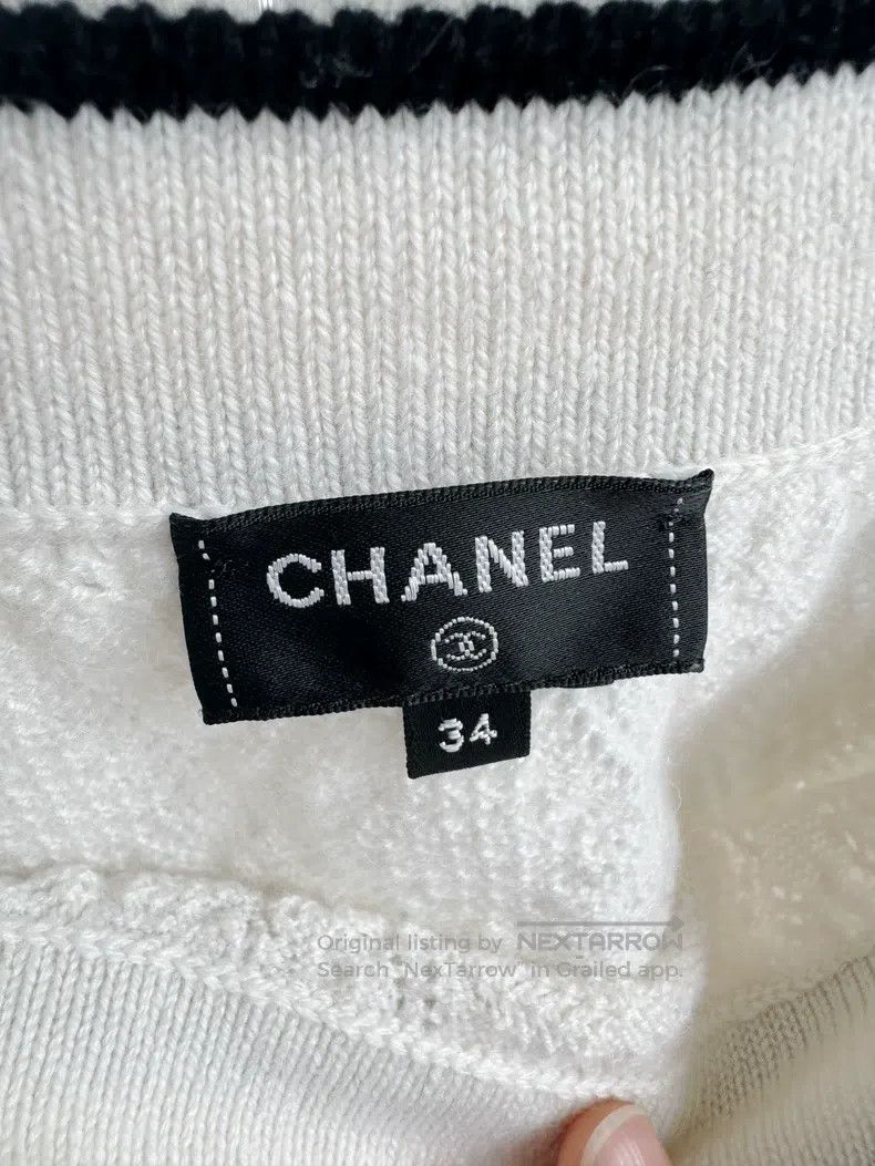 Chanel Chanel 22C A-neck knitwear short-sleeved Size XXS / US 00 / IT 34 - 6 Thumbnail