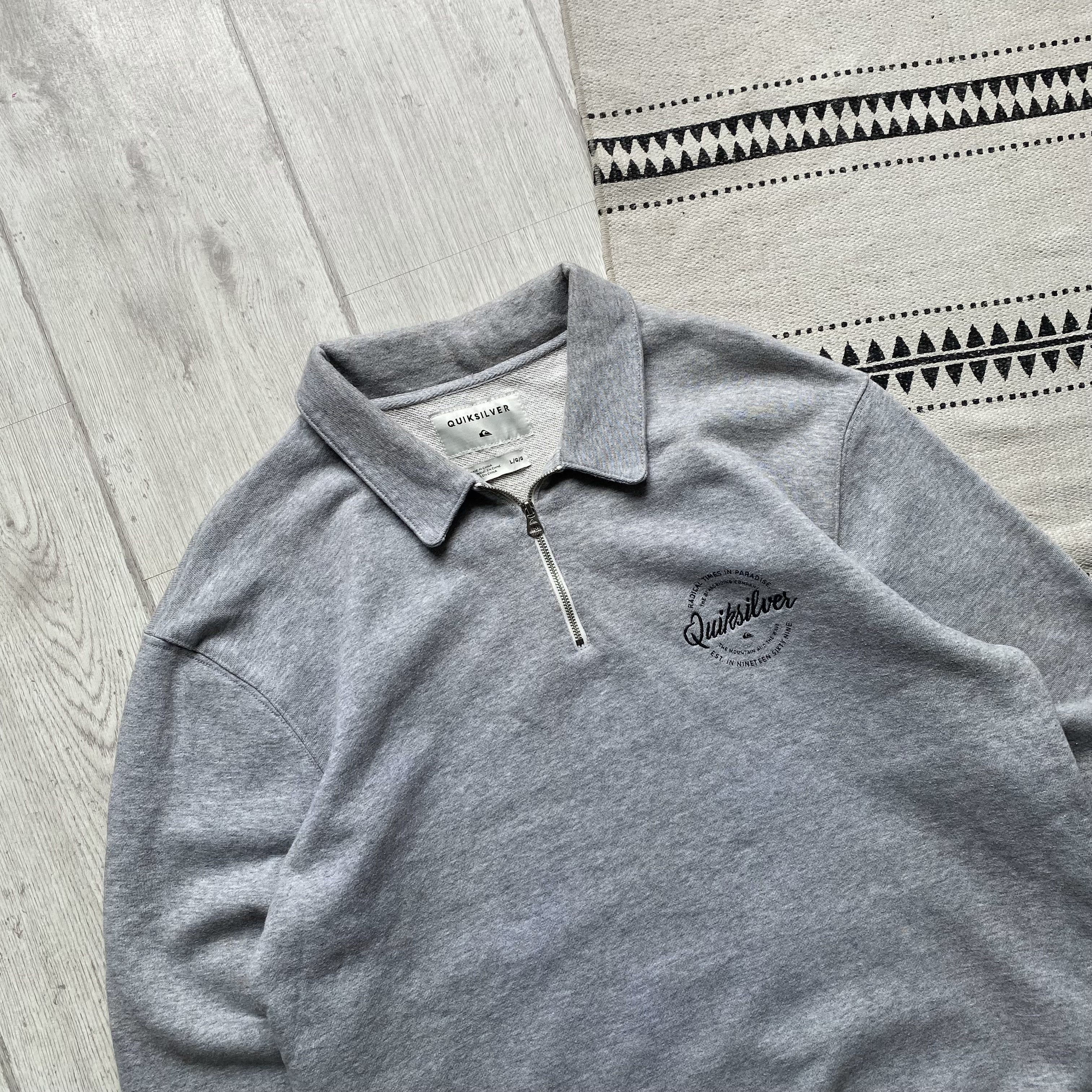 Quiksilver Quiksilver sweatshirt Polo Half zip sweater Skater Surfing Size US L / EU 52-54 / 3 - 2 Thumbnail
