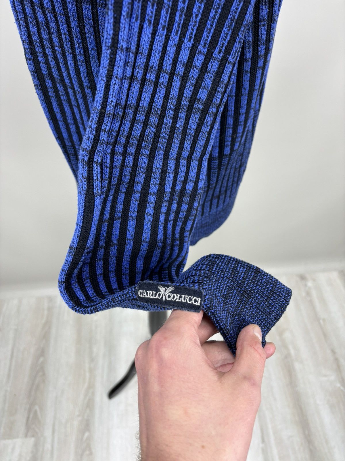 Carlo Colucci Mens sweater Carlo Colucci Size 52 Color Blue Size US L / EU 52-54 / 3 - 10 Thumbnail