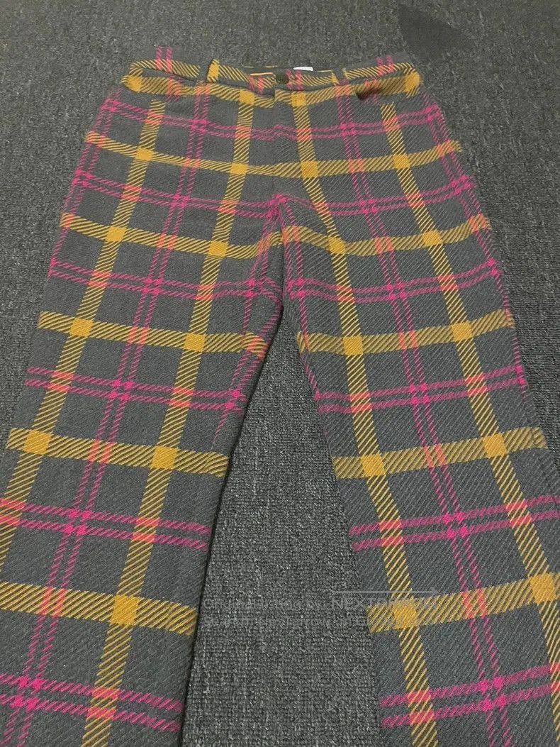 Vintage Hugo Boss Women's Plaid Casual Pants. Size US 26 / EU 42 - 2 Thumbnail