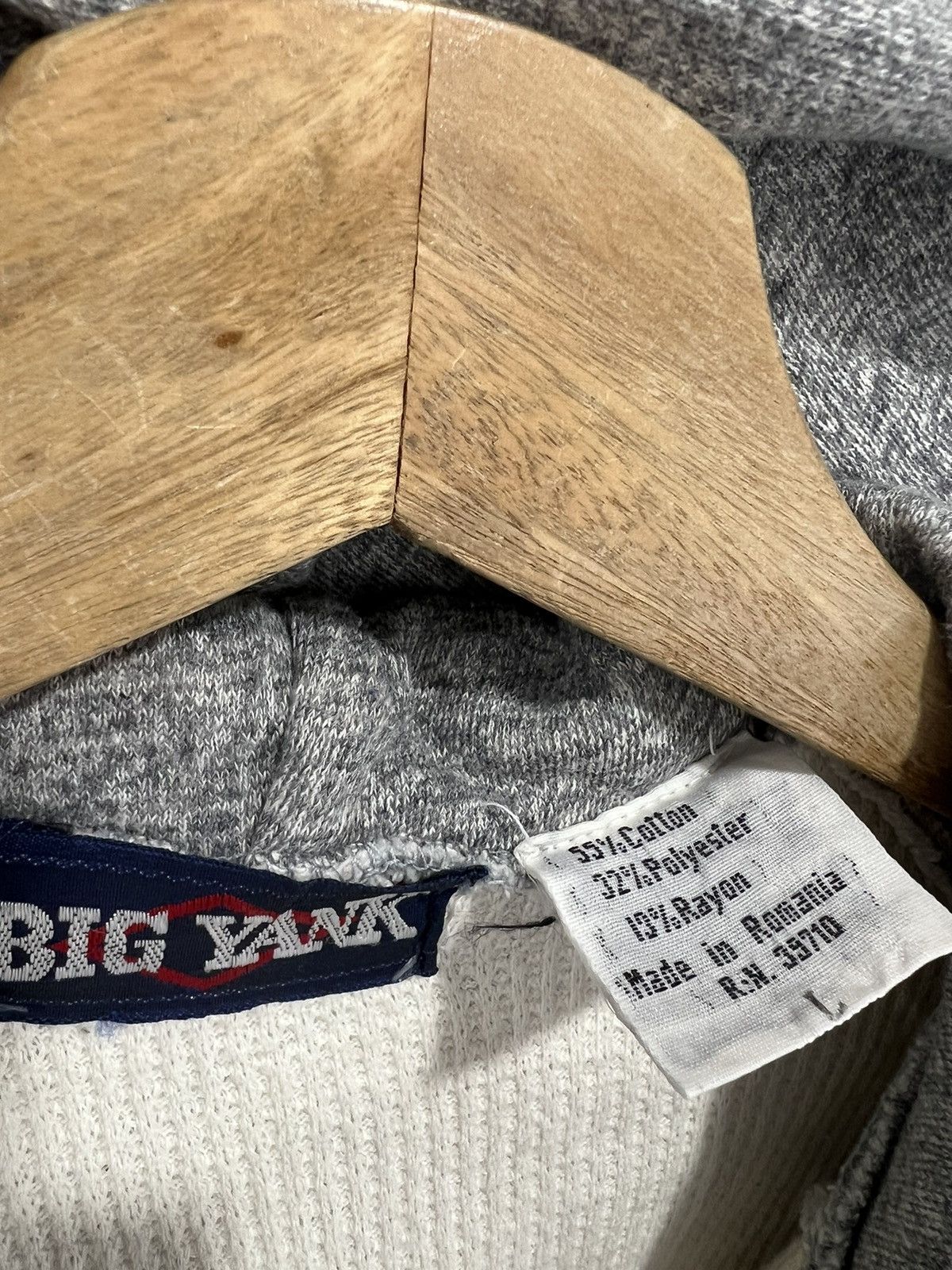 Vintage Vintage Thermal Lined Hoodie Sweater big yank blank zip up Size US S / EU 44-46 / 1 - 3 Thumbnail