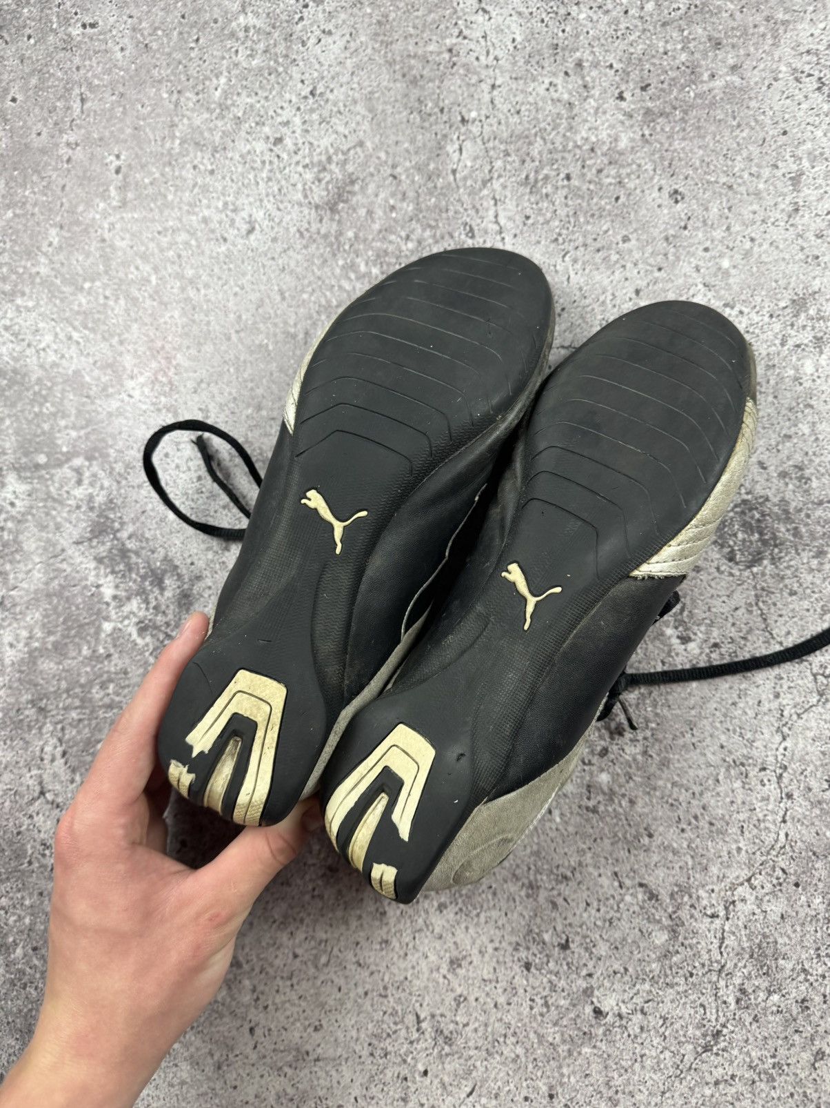 Puma Vintage Puma Y2K opium Blokecore suede sneakers Trashed Size US 10 / EU 43 - 15 Thumbnail