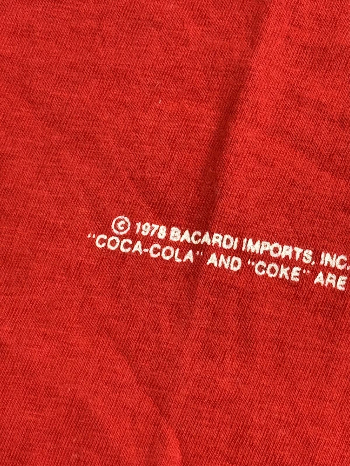 Other Vintage 70s Bacardi Rum & Coca-Cola T-shirt Thirst Drencher Size US L / EU 52-54 / 3 - 4 Thumbnail