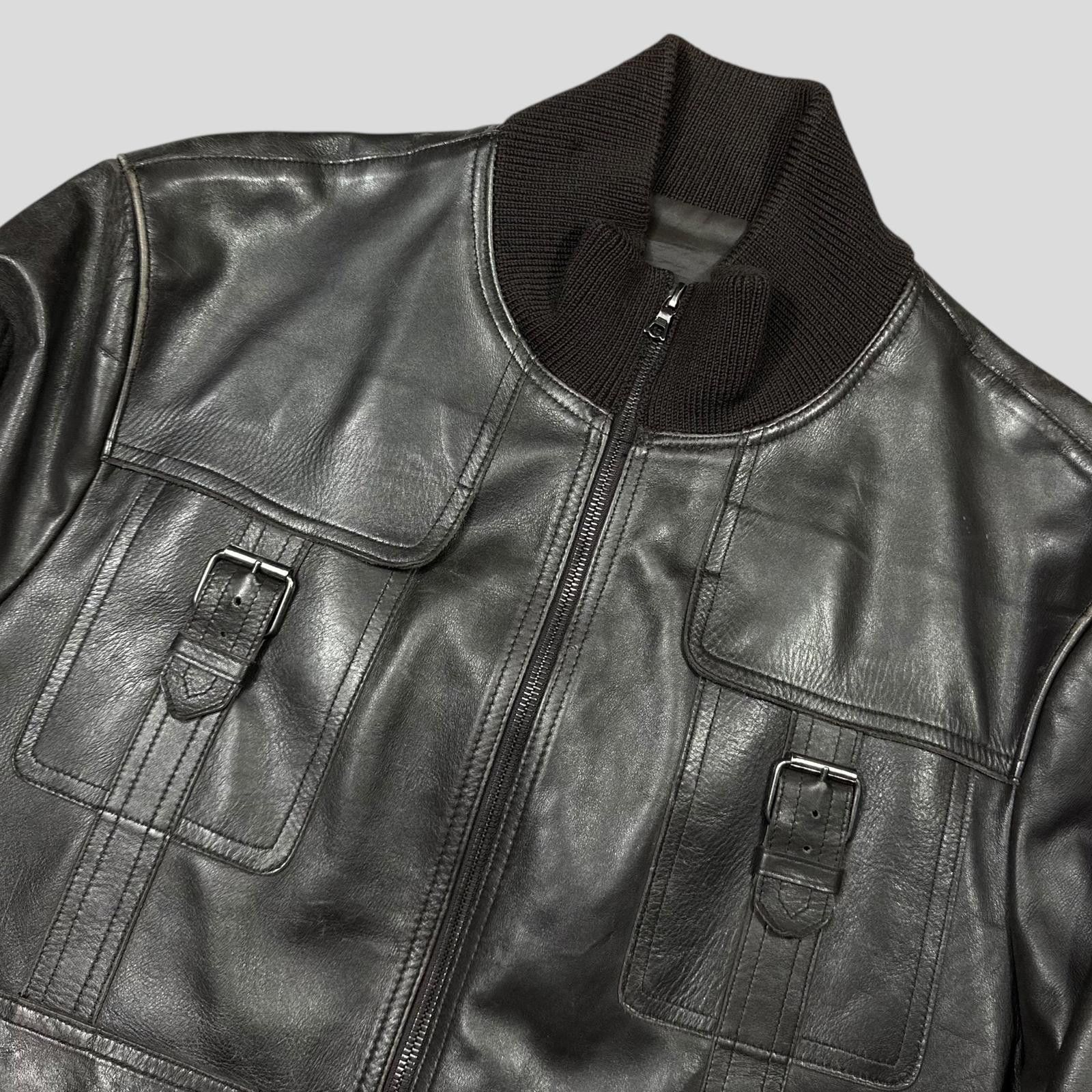 Neil Barrett Neil Barrett 00’s Multipocket Buckle Leather Moto Jacket - L Size US L / EU 52-54 / 3 - 5 Thumbnail