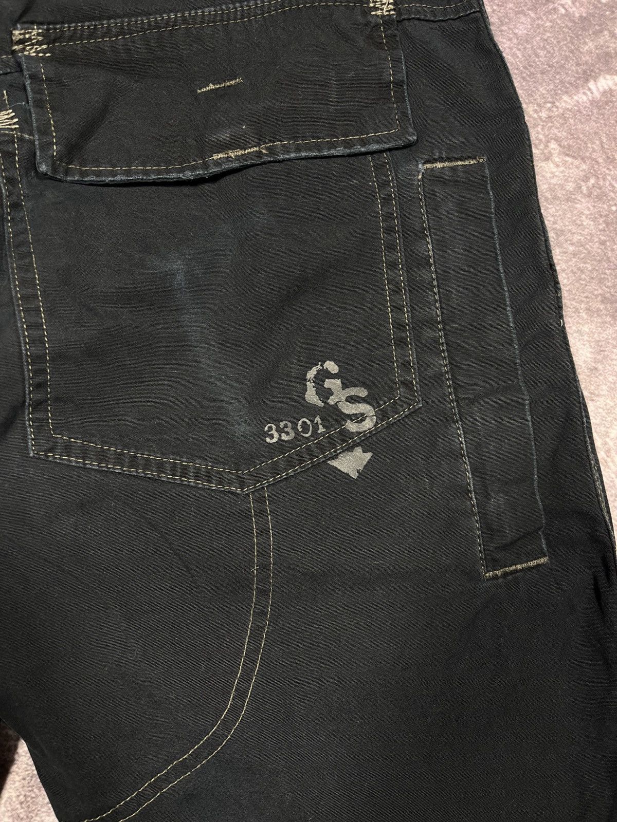 G-Star G-Star RAW Multi-Pocket Cargo Pants Denim Streetwear Y2K Size US 31 - 4 Thumbnail