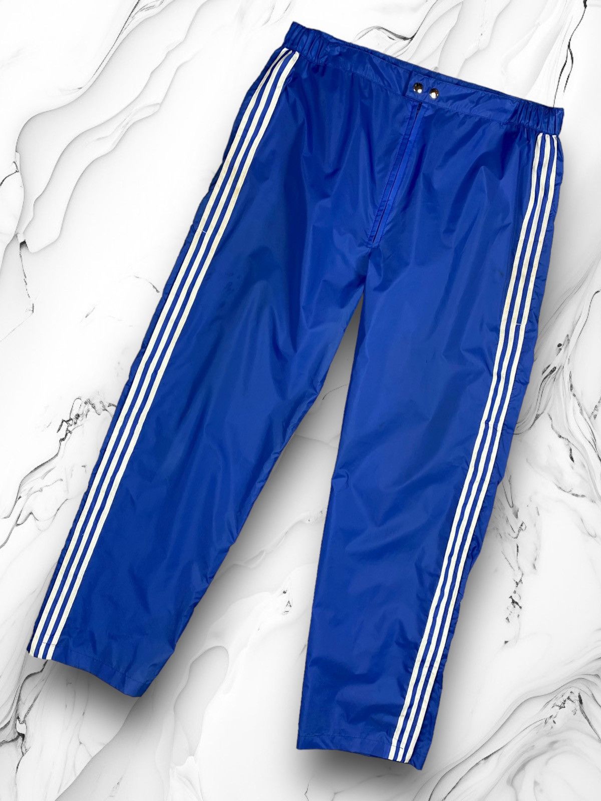 Adidas Adidas Ventex 80s vintage faded striped nylon track pants Size US 34 / EU 50 - 1 Thumbnail