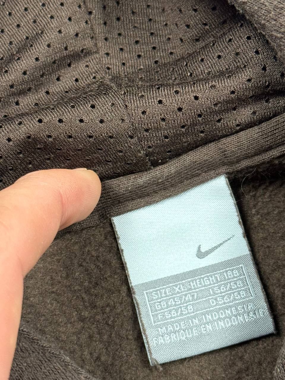 Nike Vintage Nike Y2K Brown Hoodie Size US XL / EU 56 / 4 - 10 Thumbnail