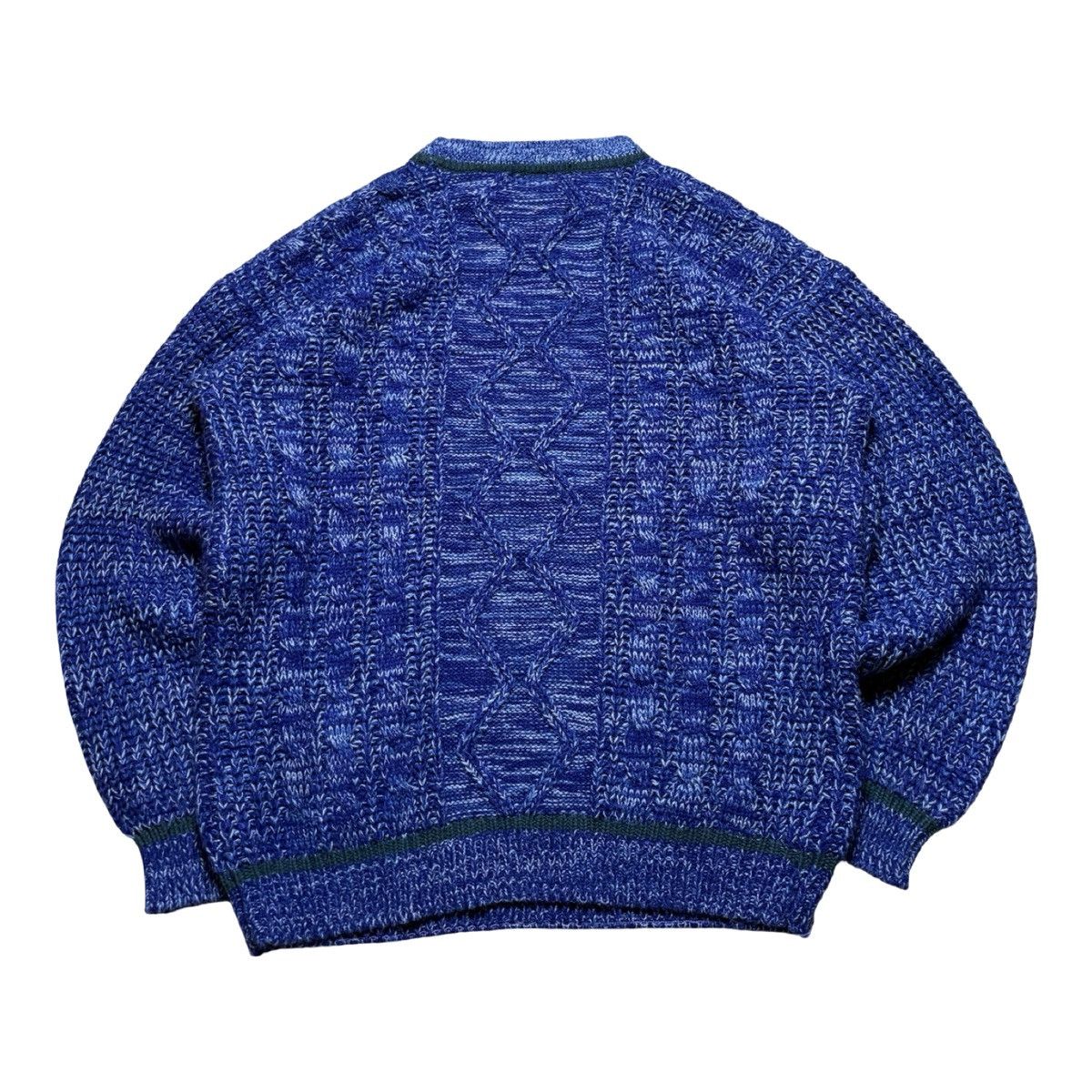 Other Ash Creek Geometric Knit Sweater L Blue Black Cotton 90s Size US L / EU 52-54 / 3 - 6 Thumbnail