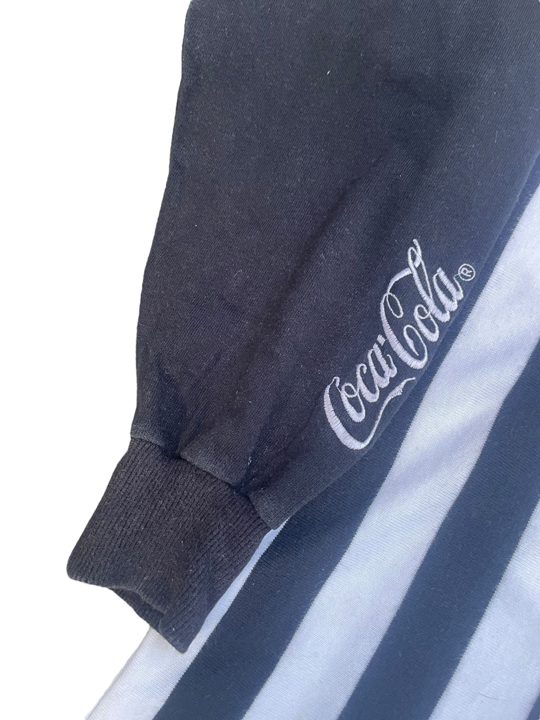 Coca Cola Vintage 90's Coca Cola Refree Rugby Jersey Size US L / EU 52-54 / 3 - 3 Thumbnail
