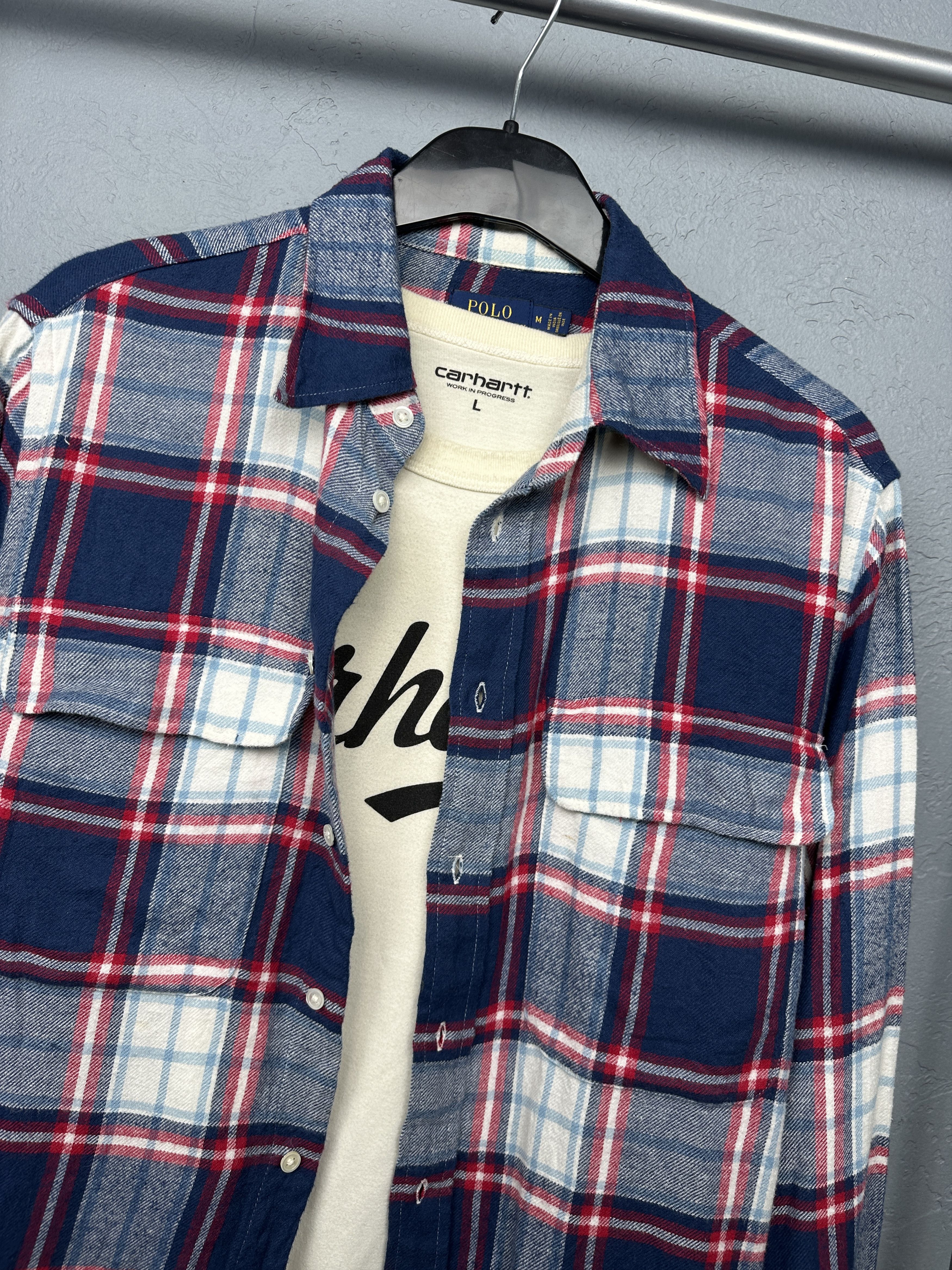 Flannel × Polo Ralph Lauren × Ralph Lauren Polo Ralph Lauren Womens Flannel Plaid Shirt Size M / US 6-8 / IT 42-44 - 2 Thumbnail