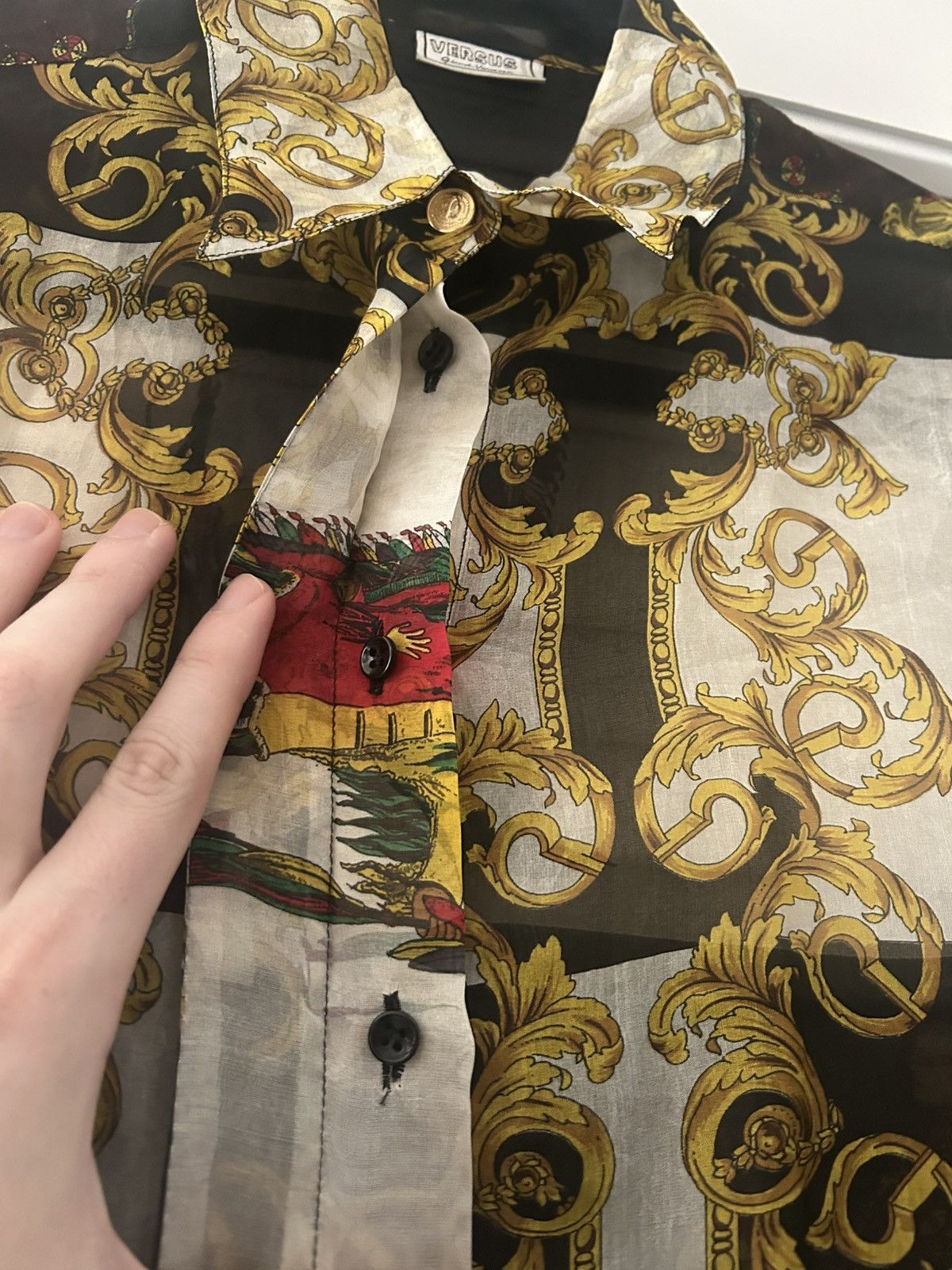 Versace 1980s gianni versace sheet shirt Size US S / EU 44-46 / 1 - 4 Thumbnail