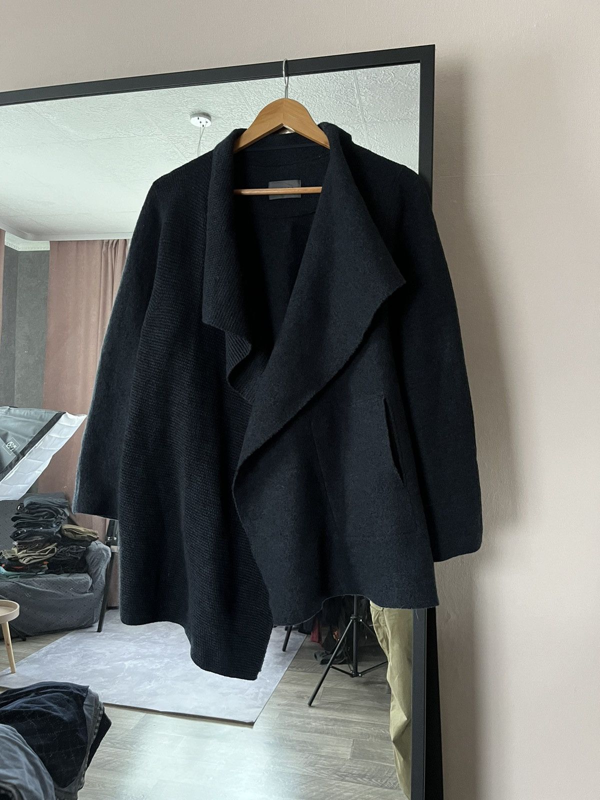OSKA Oska Avant garde Boiled Wool Open Front coat Jacket Size 1 Size S / US 4 / IT 40 - 1 Thumbnail