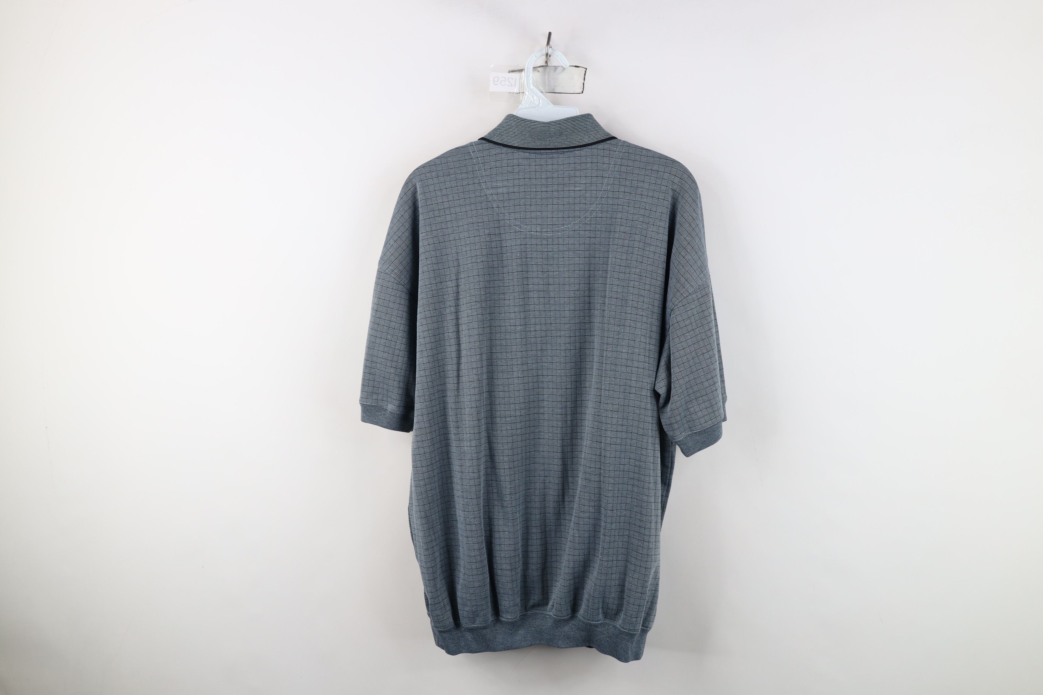 Vintage Vintage 90s Streetwear Collared Pullover Polo Shirt Plaid Size US L / EU 52-54 / 3 - 11 Thumbnail