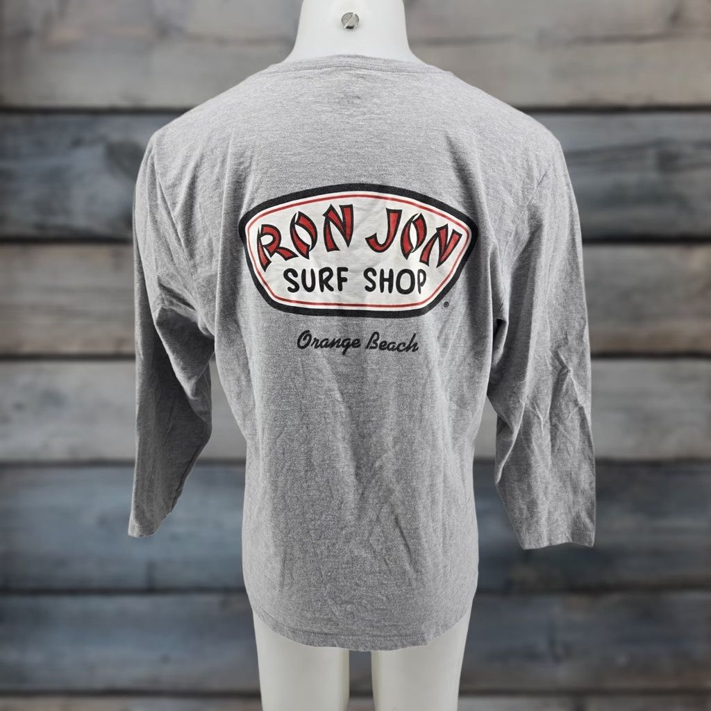 Ron Jon Surf Shop Ron Jon Surf Shop Shirt Women XL Extra Large Long Sleeve Gray Orange Beach Shirt Womens XL Long Sleeve Beach Shirt Size XL / US 12-14 / IT 48-50 - 1 Thumbnail