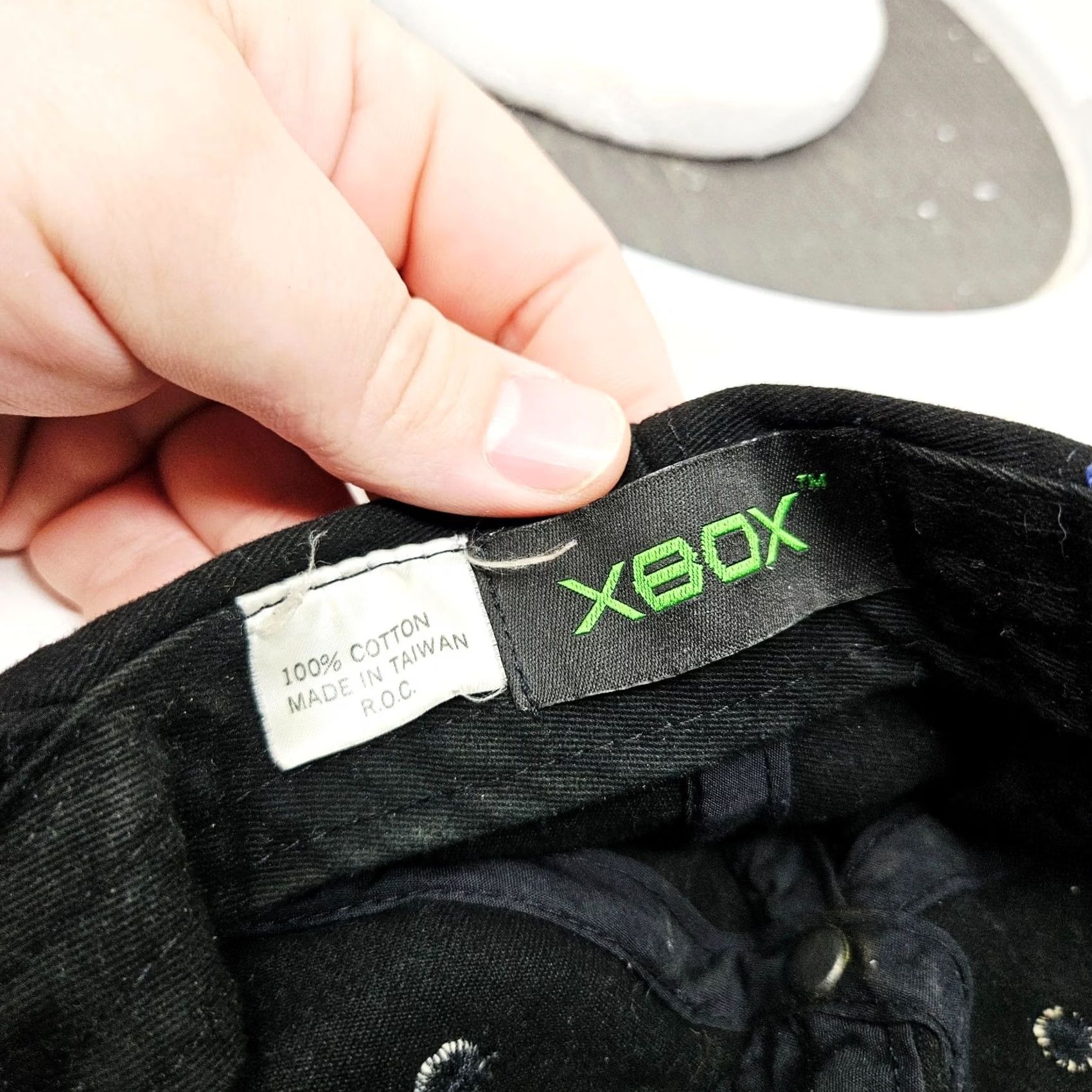 Vintage VINTAGE XBOX Promo Hat Cap Strap Back Adjustable RARE Black Unisex Adults One Size Cotton Baseball Cap Men Women Size ONE SIZE - 7 Thumbnail