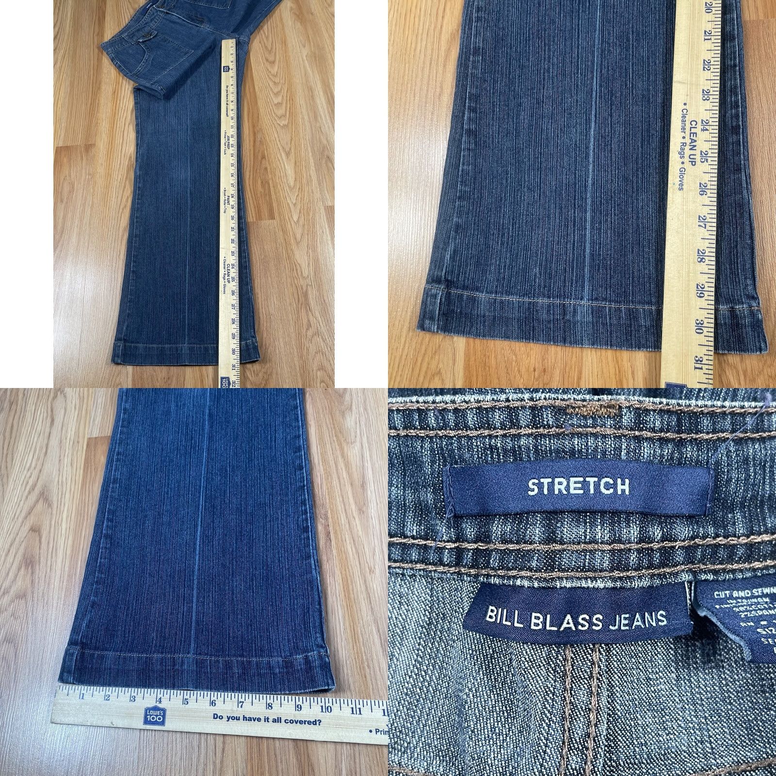 Bill Blass Bill Blass Jeans Womens 8 Bootcut High Rise Blue Denim Pants CottonBlend Size 30" / US 8 / IT 44 - 8 Thumbnail