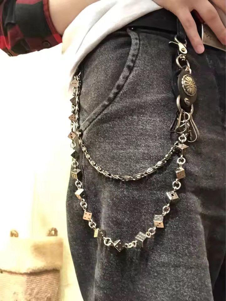 VIBE Dice Chain Wallet Belt Chain Trousers Pants and jeans Size ONE SIZE - 10 Thumbnail