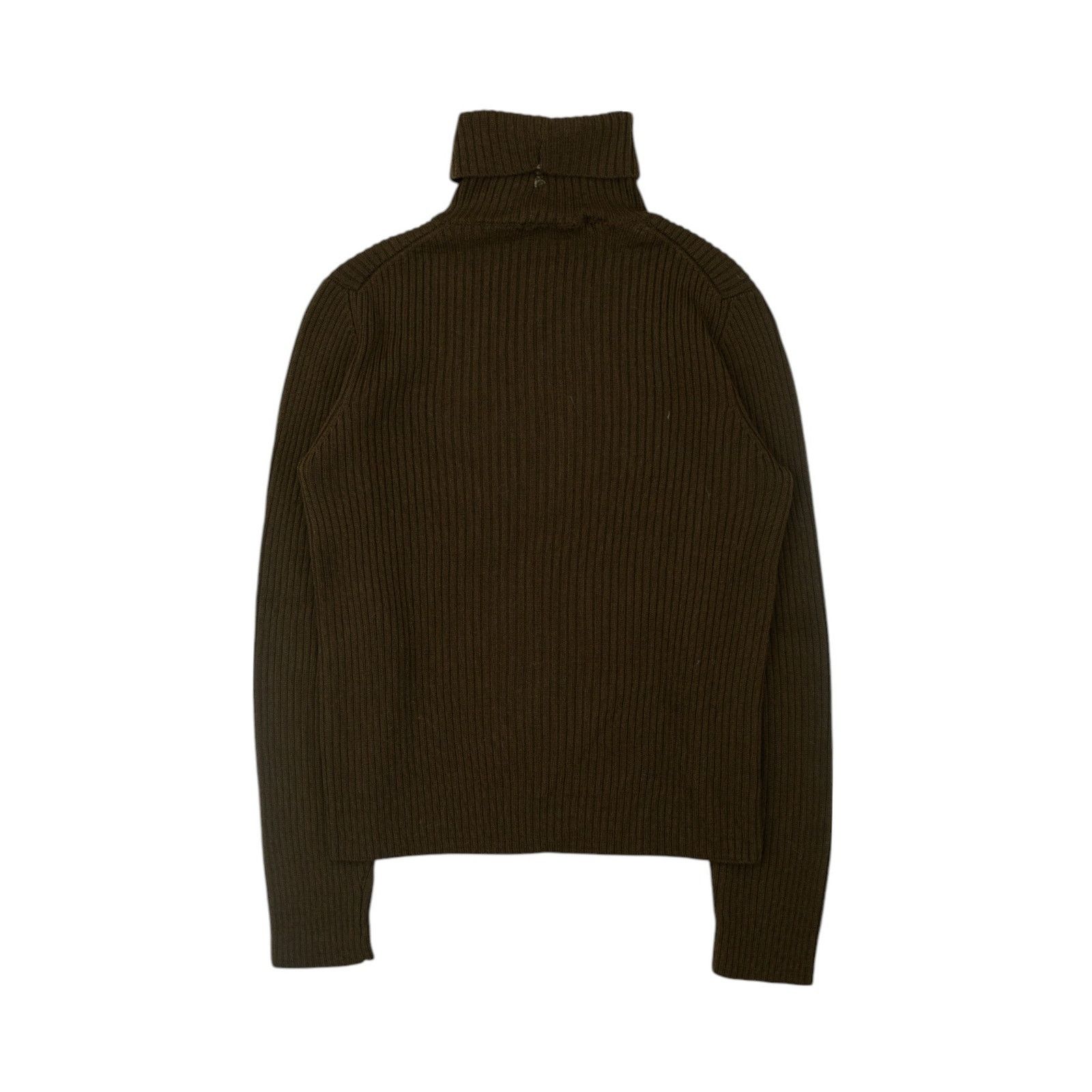 Prada Green Wool Turtleneck Sweater Size XS / US 0-2 / IT 36-38 - 2 Thumbnail