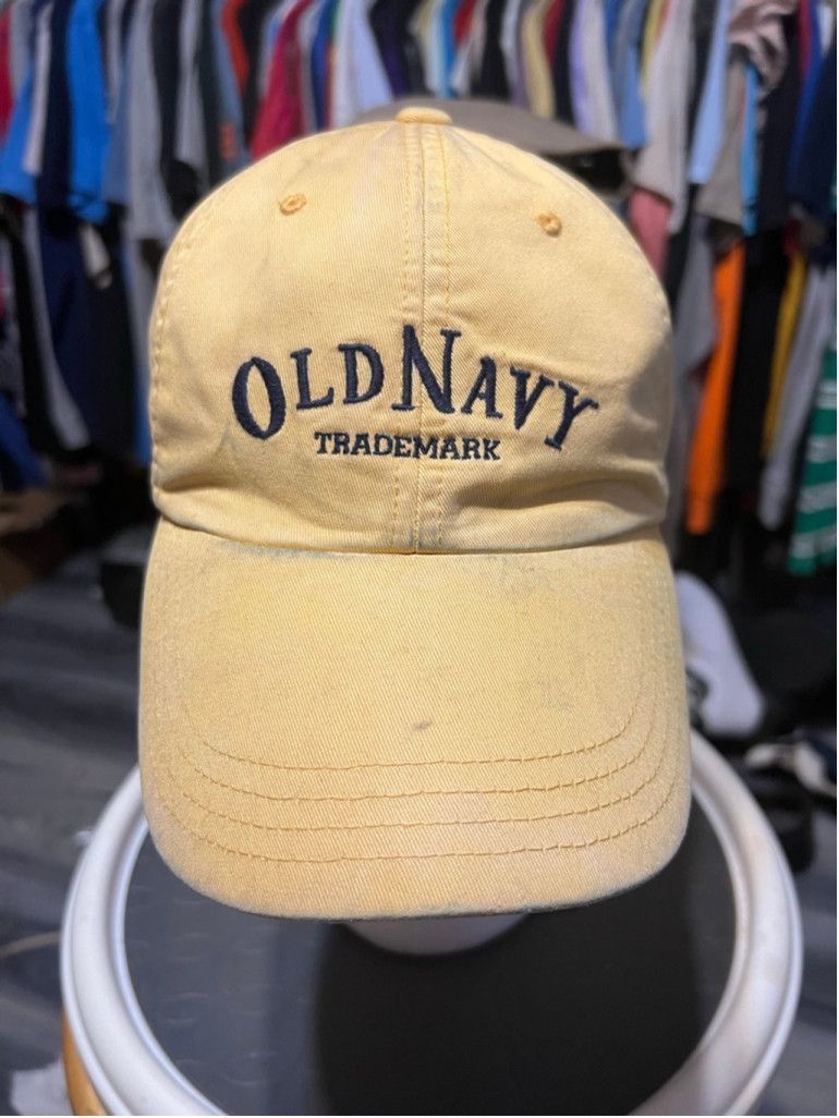 Old Navy Men's Old Navy Baseball Cap One Size Yellow Navy Size 42 - 1 Thumbnail