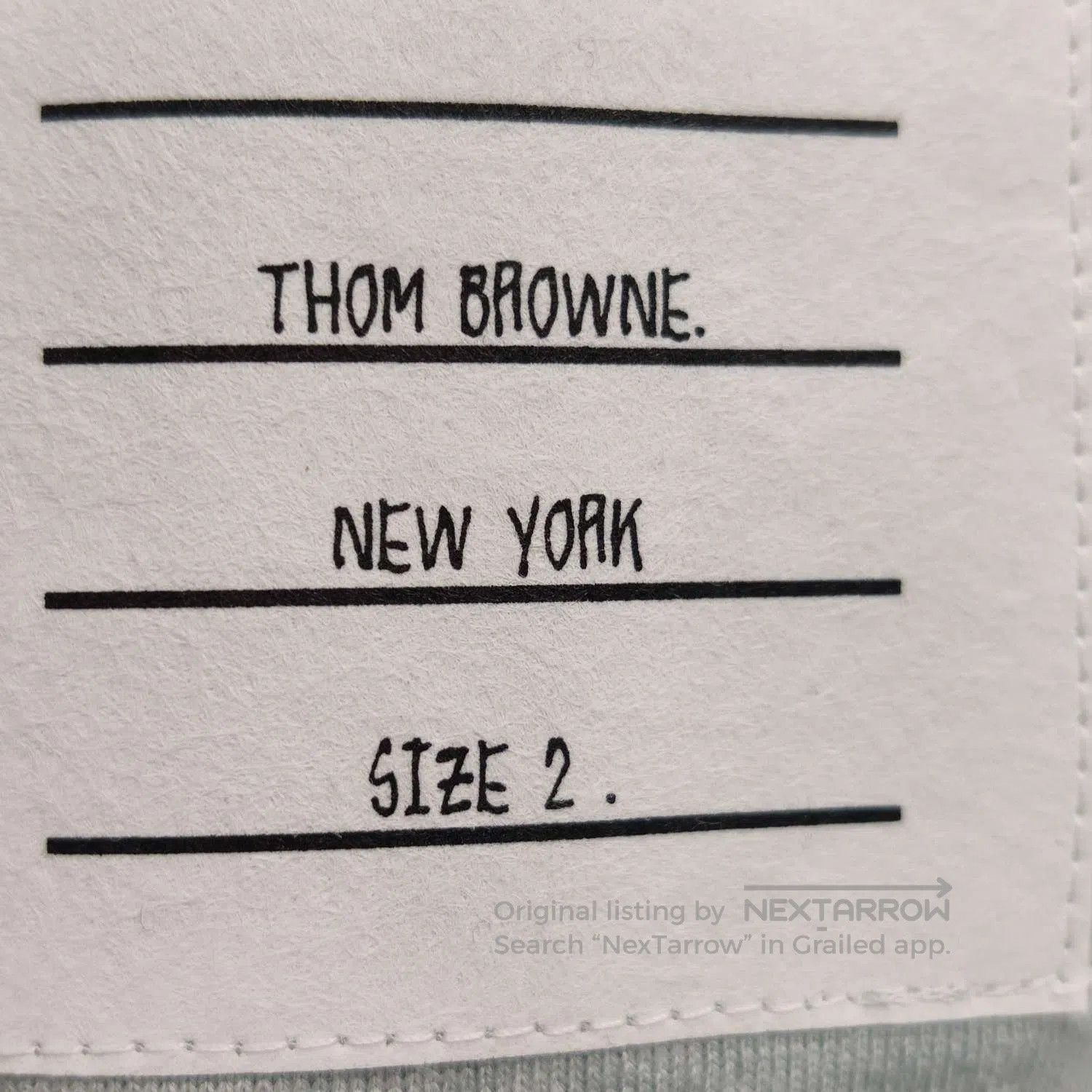 Thom Browne Thom Browne Gray Striped Crewneck Long-Sleeve T-Shirt M. Size US M / EU 48-50 / 2 - 6 Thumbnail