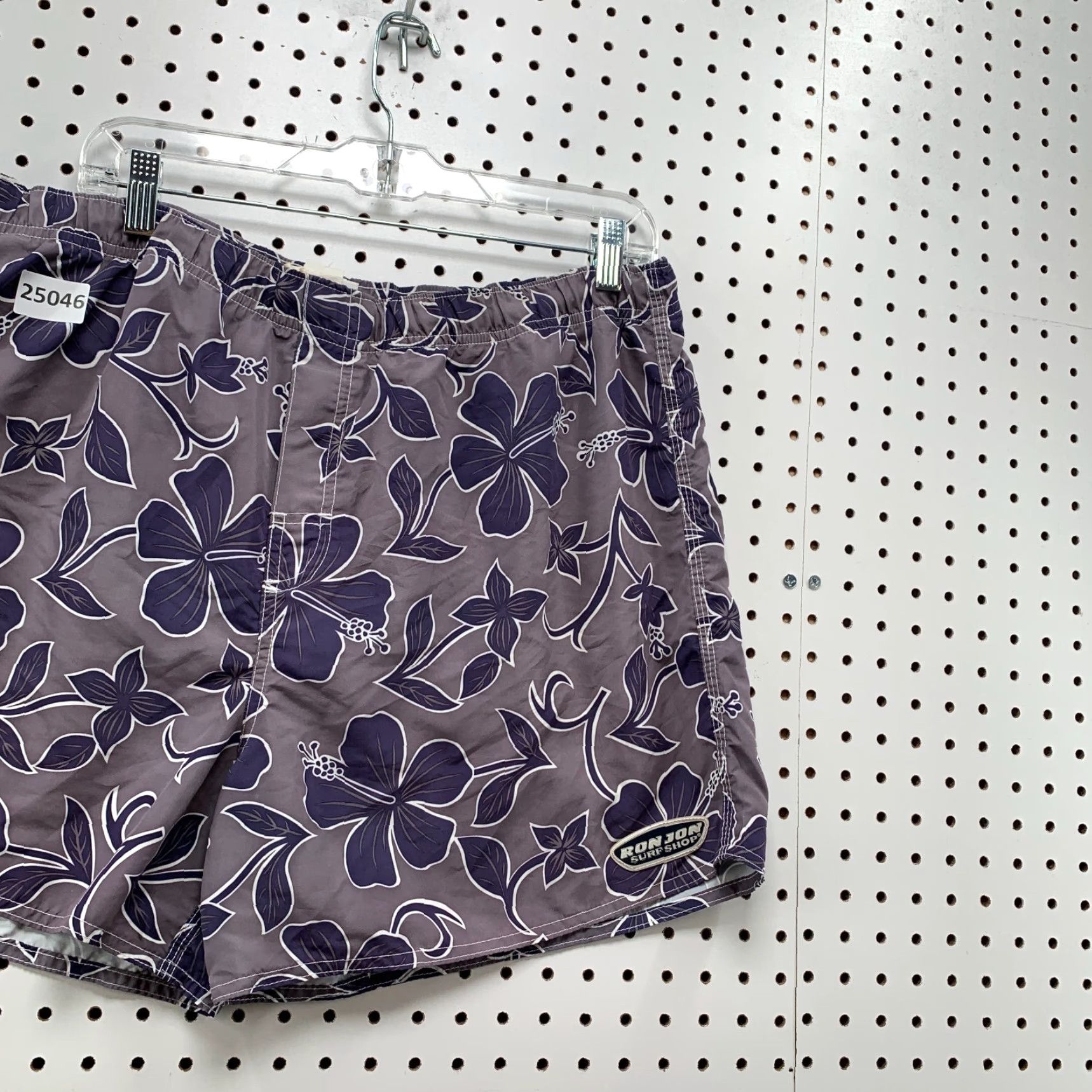 Ron Jon Surf Shop VINTAGE Ron Jon Surf Shop Swim Trunks Blue Floral Graphic Men Large 37x4.5 Adult Large Blue Floral Trunks Mens Size US 33 - 4 Thumbnail