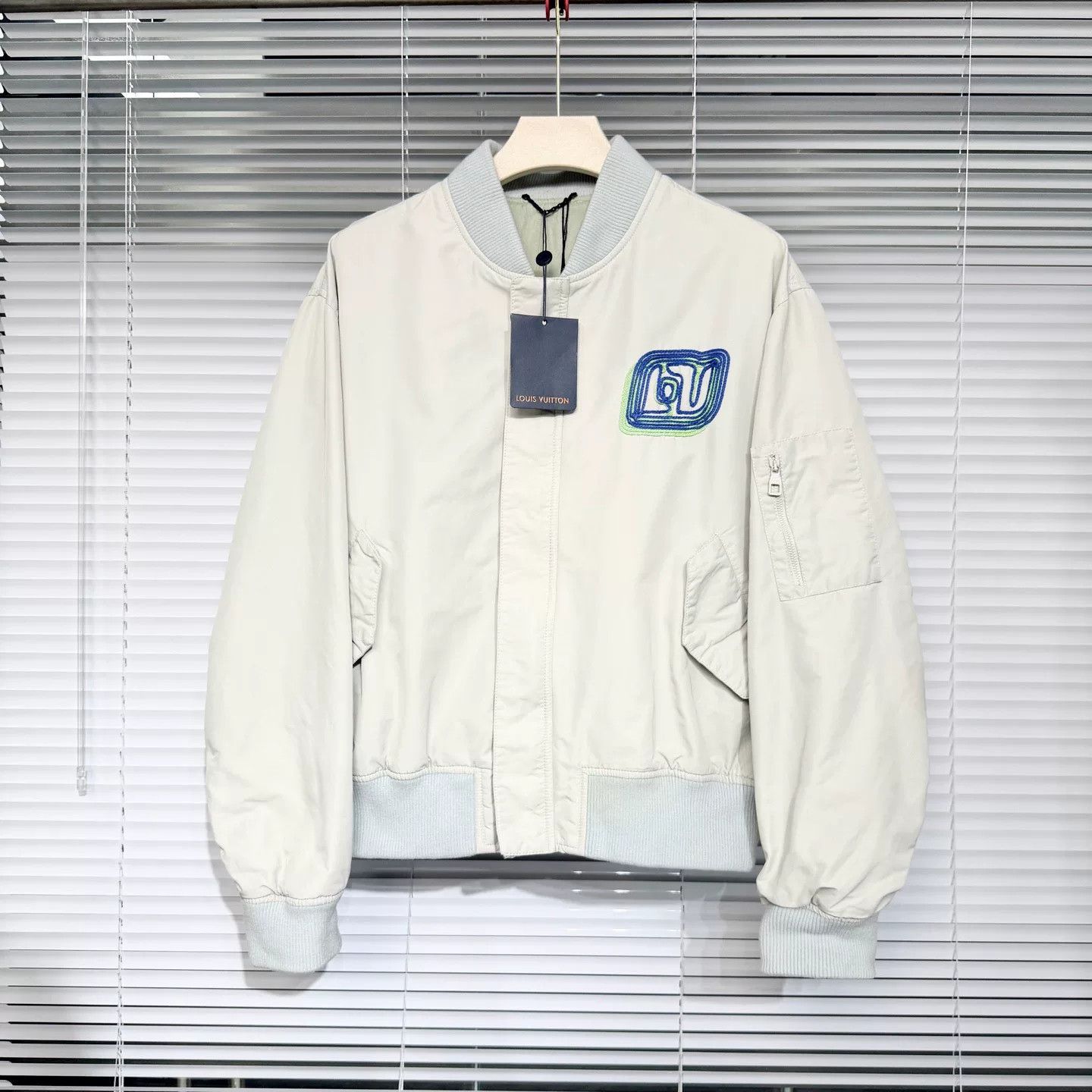 Louis Vuitton LV Light Green Pilot Jacket Size US L / EU 52-54 / 3 - 1 Thumbnail