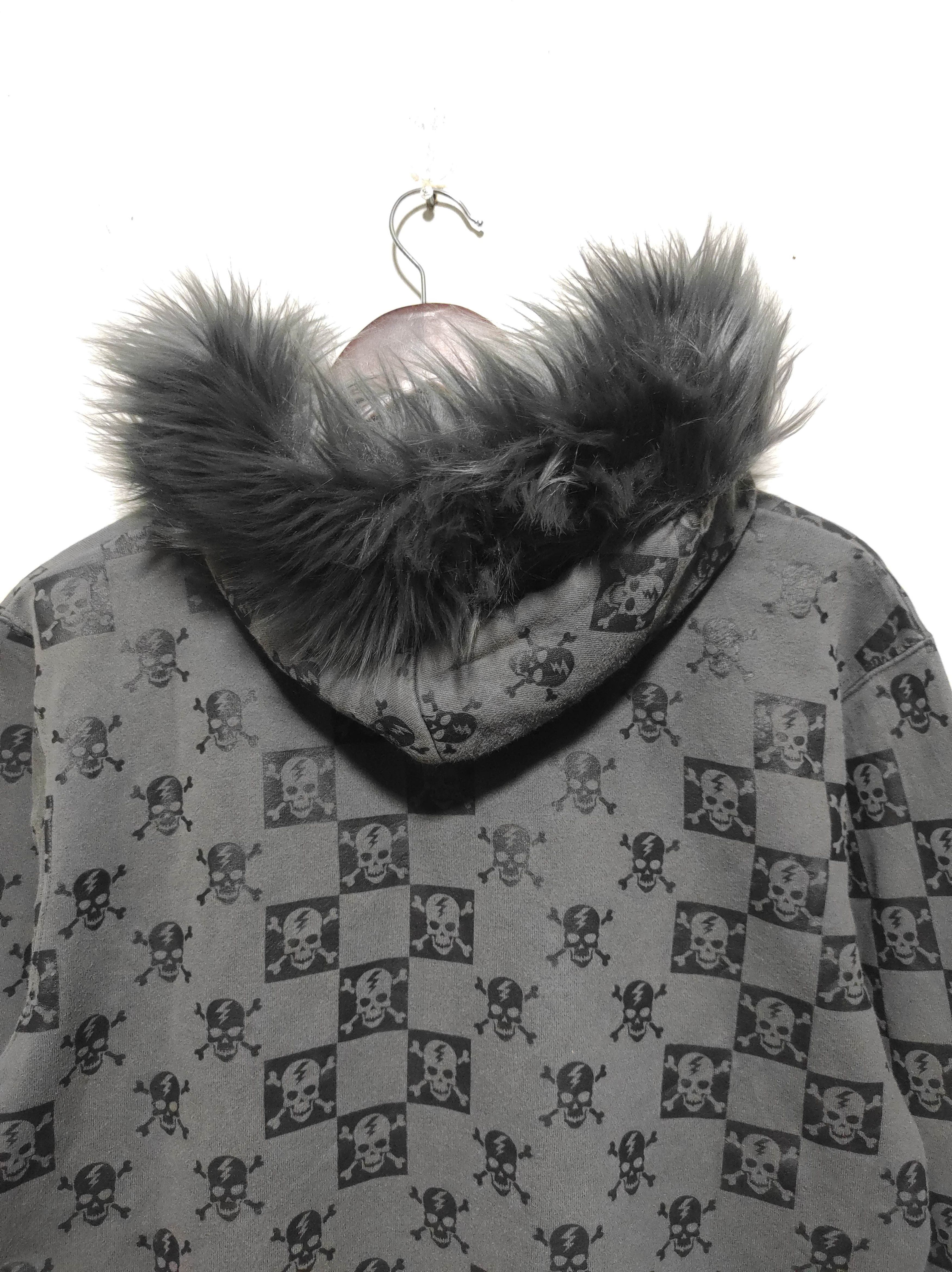 Hysteric Glamour Blue Cross Skull Zip Fur Hoodie i6w9 LBG style Size US M / EU 48-50 / 2 - 14 Thumbnail