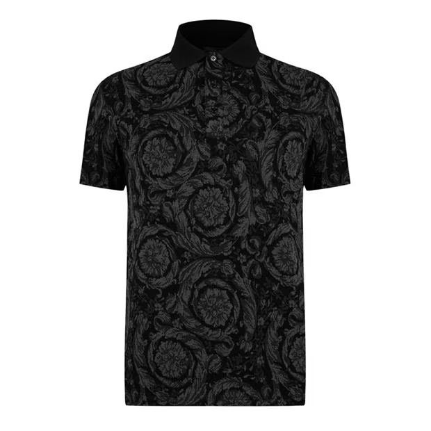 Versace o1g2r1mq0824 Barocco Polo Shirts in Grey Size US M / EU 48-50 / 2 - 1 Thumbnail