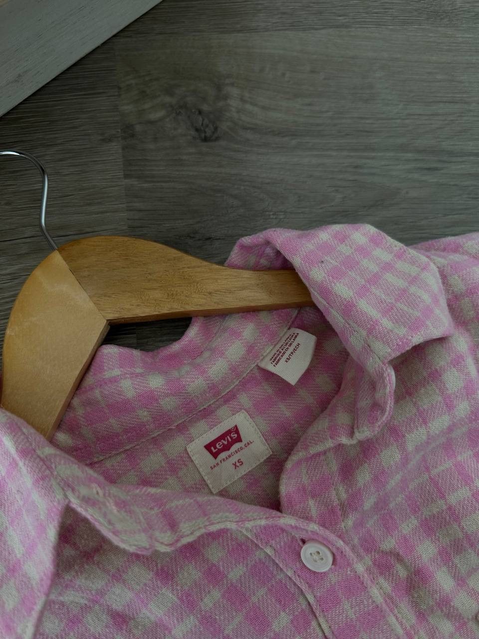 Levi's × Vintage Vintage Levi’s Over-shirt Women’s Pink Shirt Size M / US 6-8 / IT 42-44 - 13 Thumbnail
