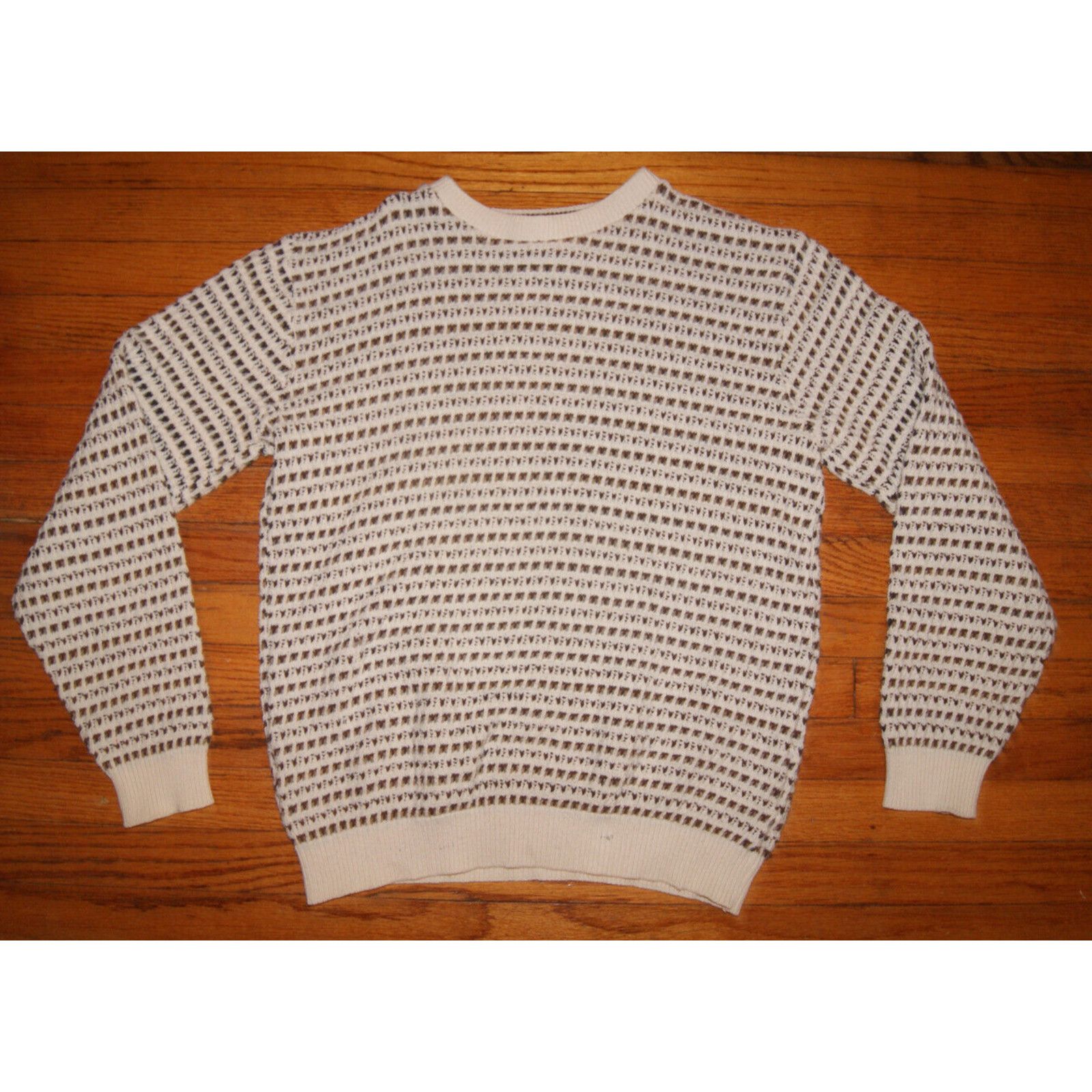 Bill Blass VTG Y2K Bill Blass Textured Stripe Pullover Sweater Mens M Size US M / EU 48-50 / 2 - 1 Thumbnail