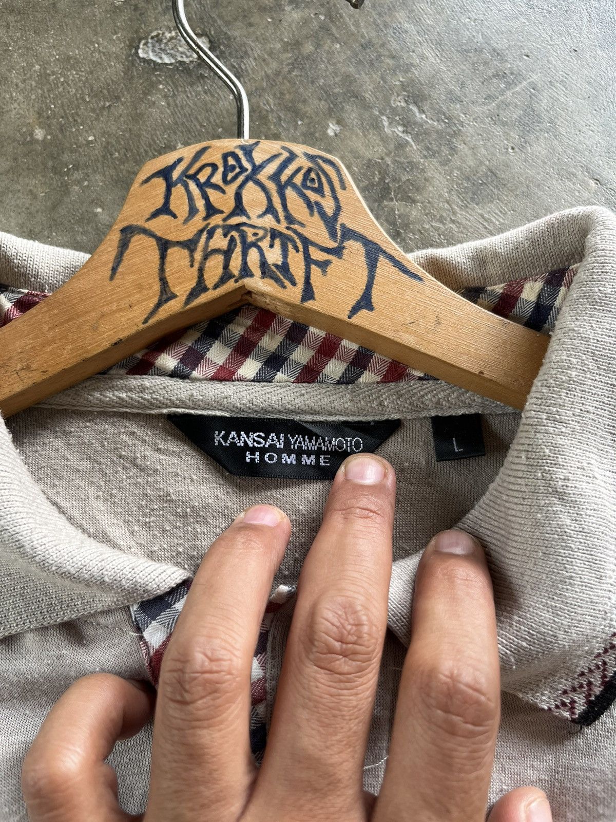 Japanese Brand × Kansai Yamamoto × Vintage Vintage Kansai Yamamoto Half Button Pocket Long Sleeve Size US L / EU 52-54 / 3 - 3 Thumbnail