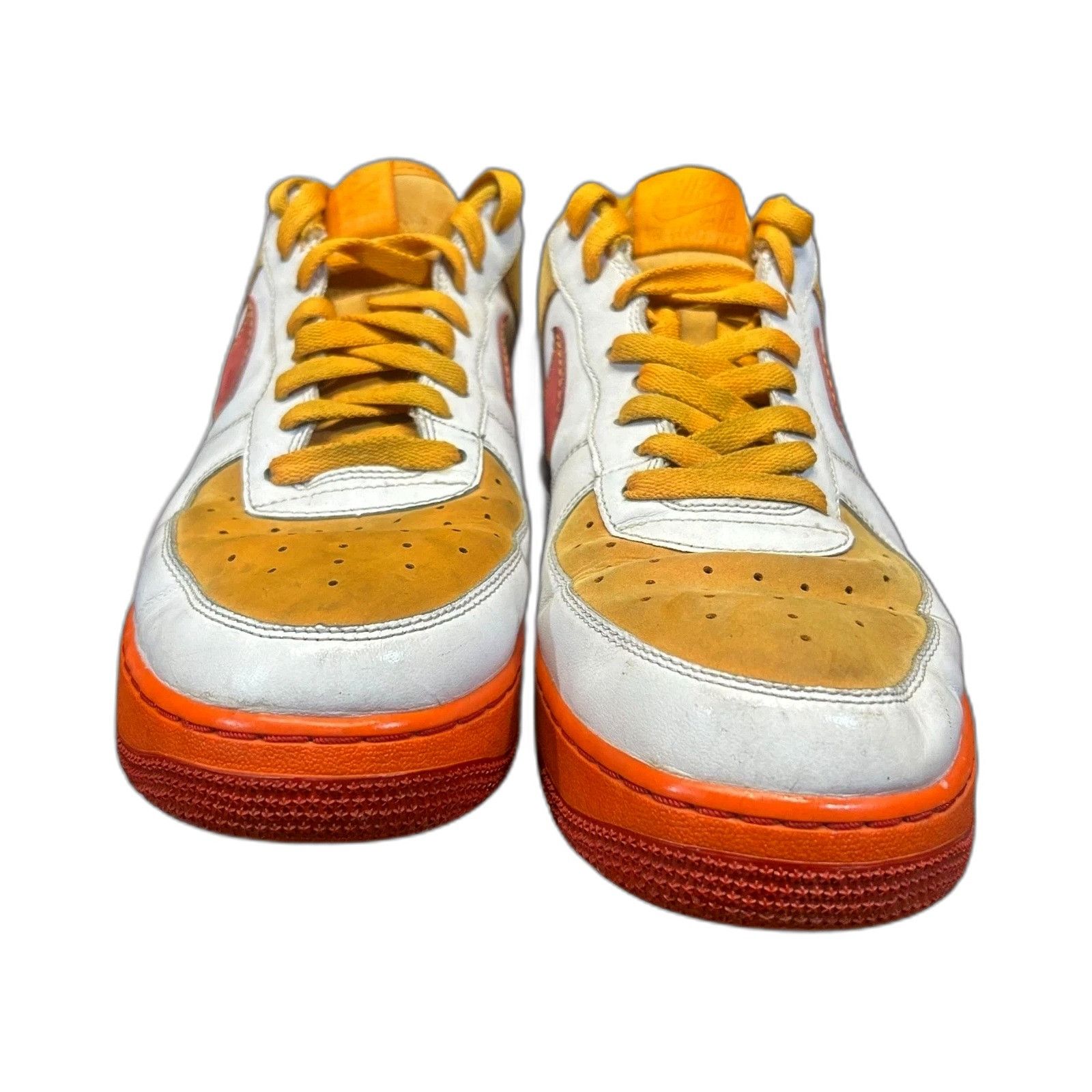Nike NIKE Air Force 1 2007 315122-161 White Varsity Red Orange Me Size US 12 / EU 45 - 3 Thumbnail