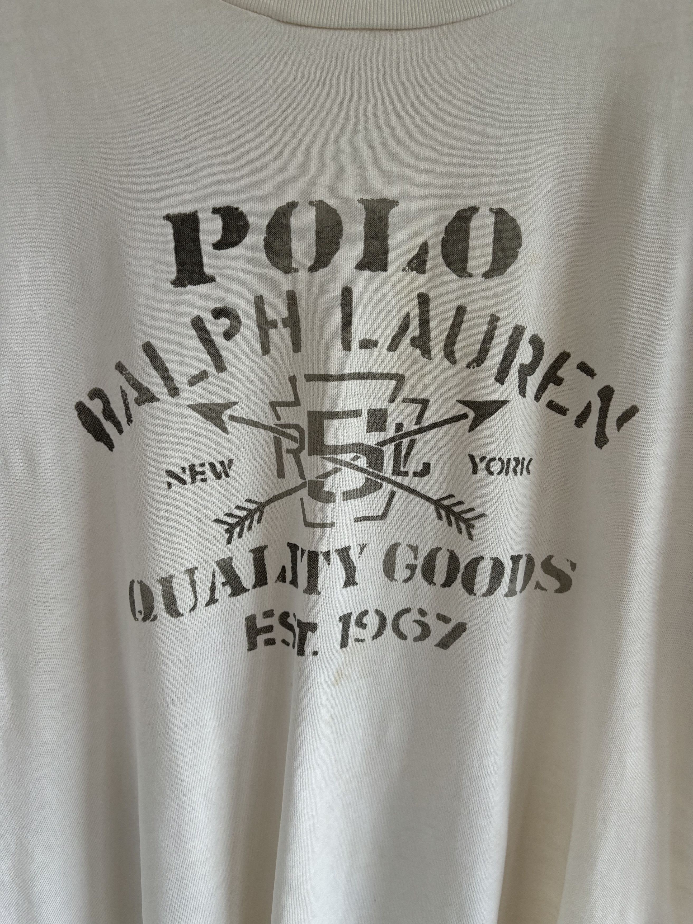Polo Ralph Lauren × Ralph Lauren Polo Ralph Lauren Heritage Singlastitch Tee Size US L / EU 52-54 / 3 - 4 Thumbnail