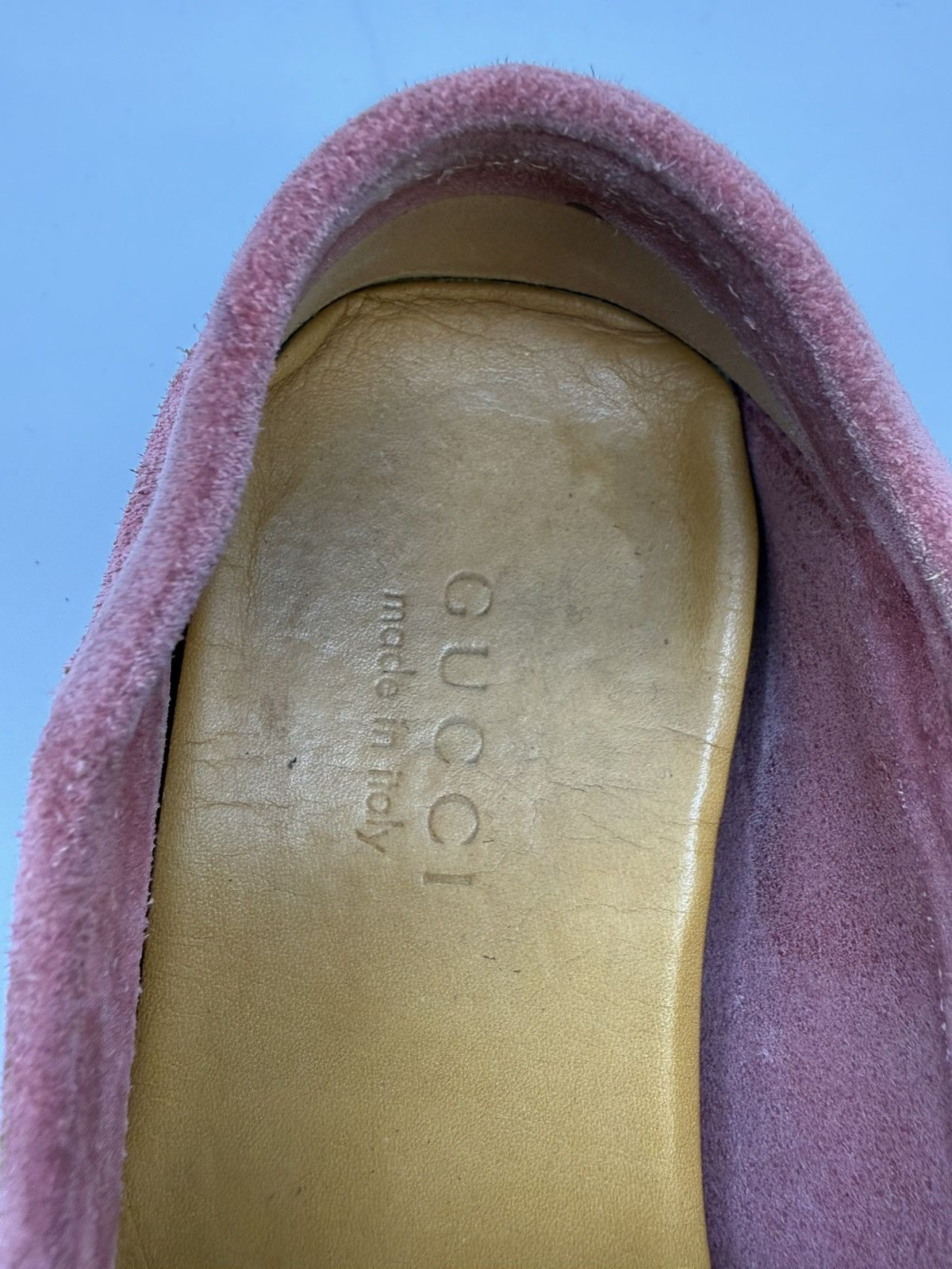Gucci Gucci Bamboo Horsebit Suede Driving Loafers —Dusty Rose Pink Size US 11 / EU 44 - 12 Thumbnail