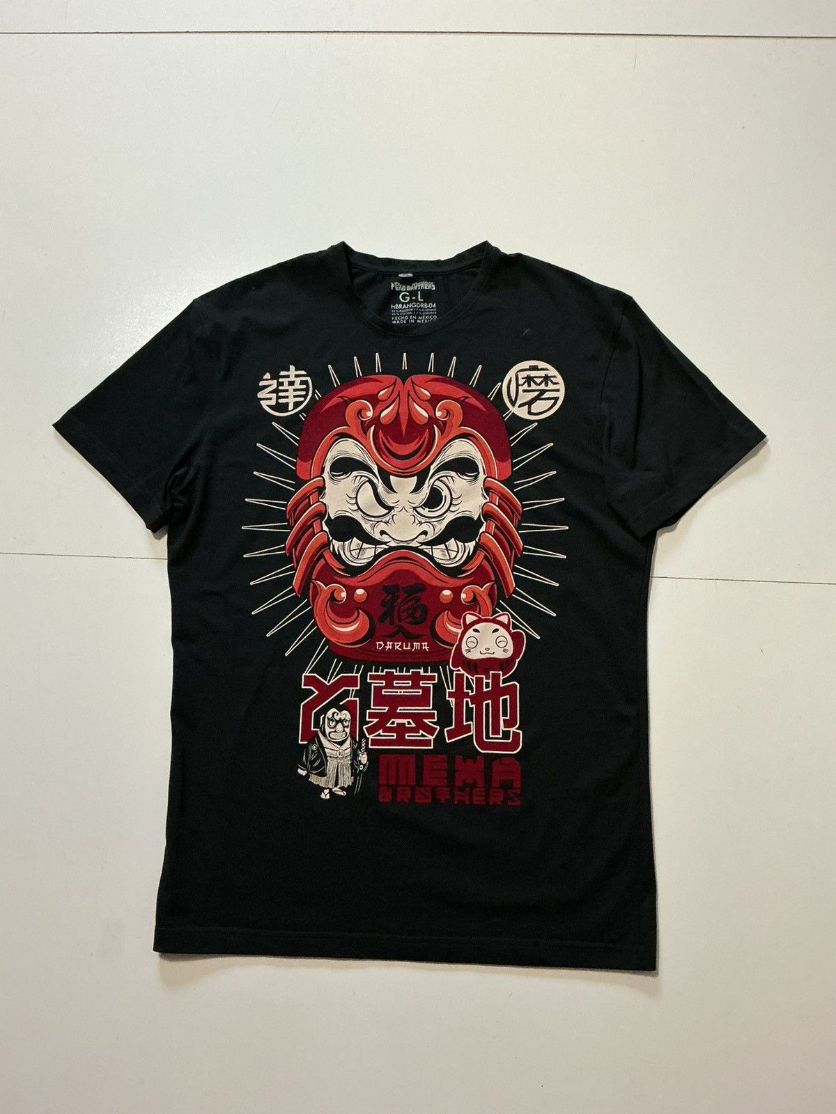 Other Mexa Brothers Daruma Doll Japanese Luck Fortune Felt T-Shirt Size US L / EU 52-54 / 3 - 1 Thumbnail