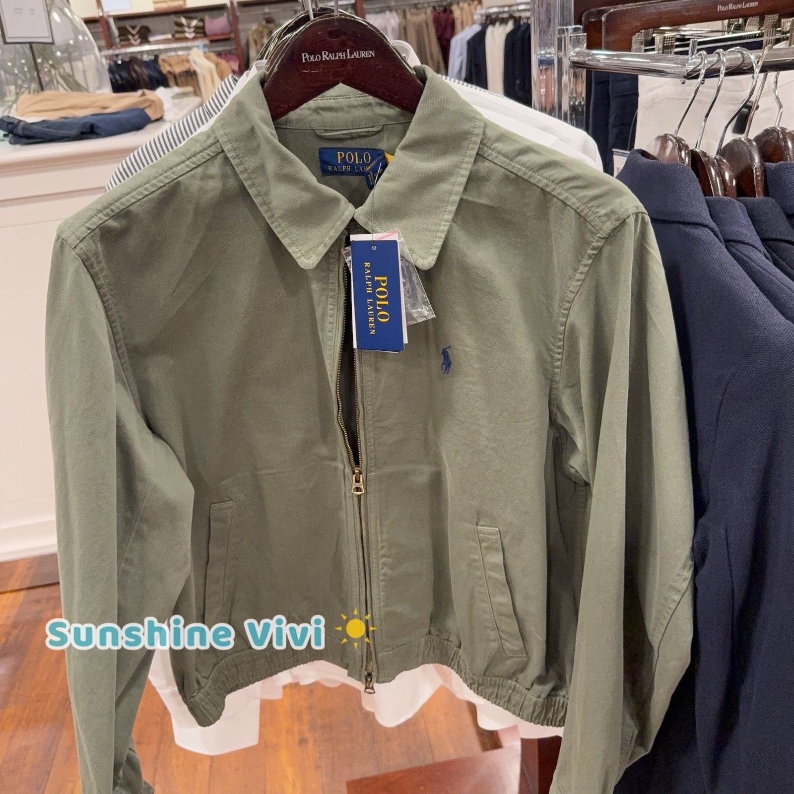 Polo Ralph Lauren NWT Polo Ralph Lauren Women Cotton Twill JACKET Olive medium Size M / US 6-8 / IT 42-44 - 6 Thumbnail