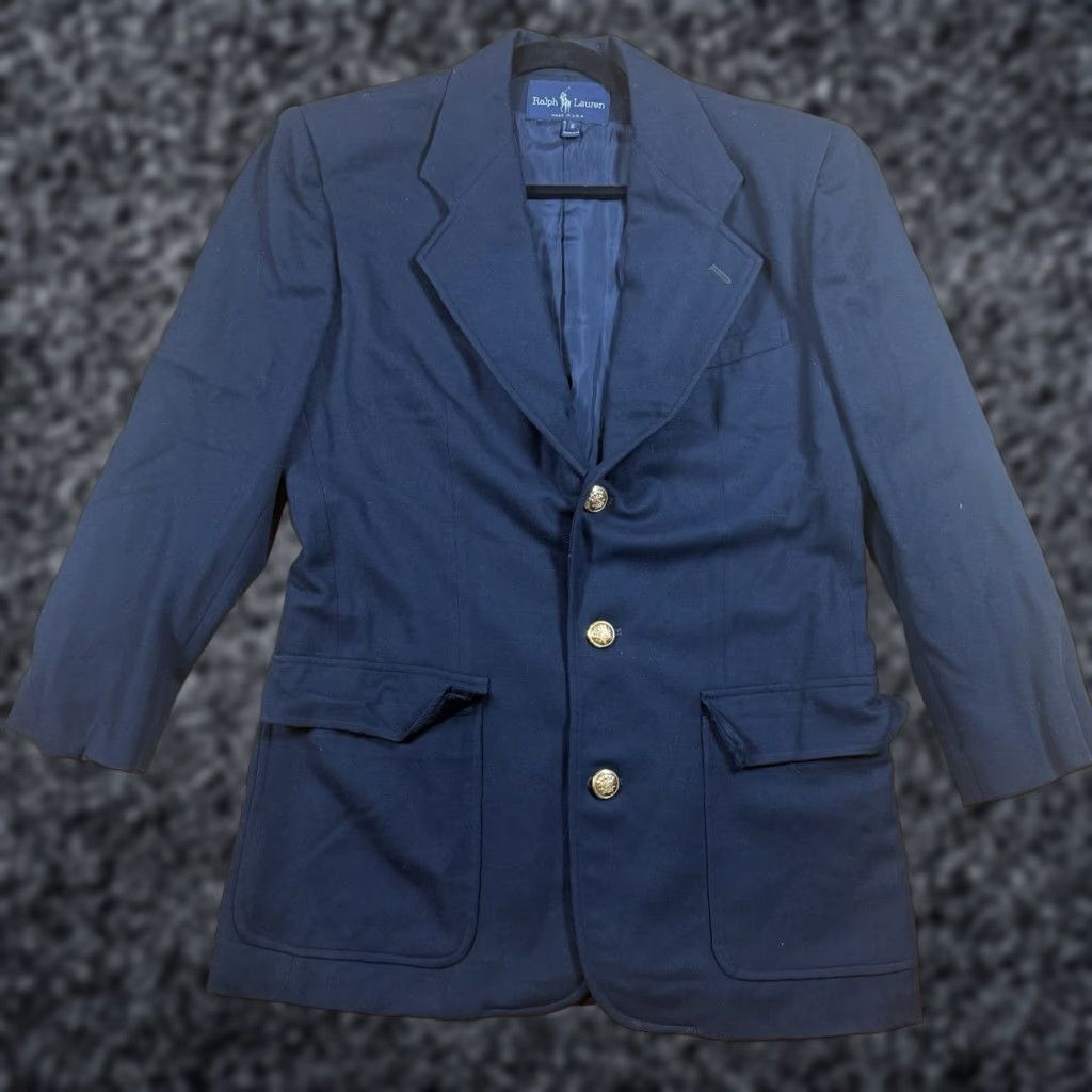 Ralph Lauren VINTAGE Ralph Lauren Wool Blazer Women’s 6 Gold Button USA Made Polo Blazer Overcoat Gold Women USA 6 Mens? Size M / US 6-8 / IT 42-44 - 1 Thumbnail