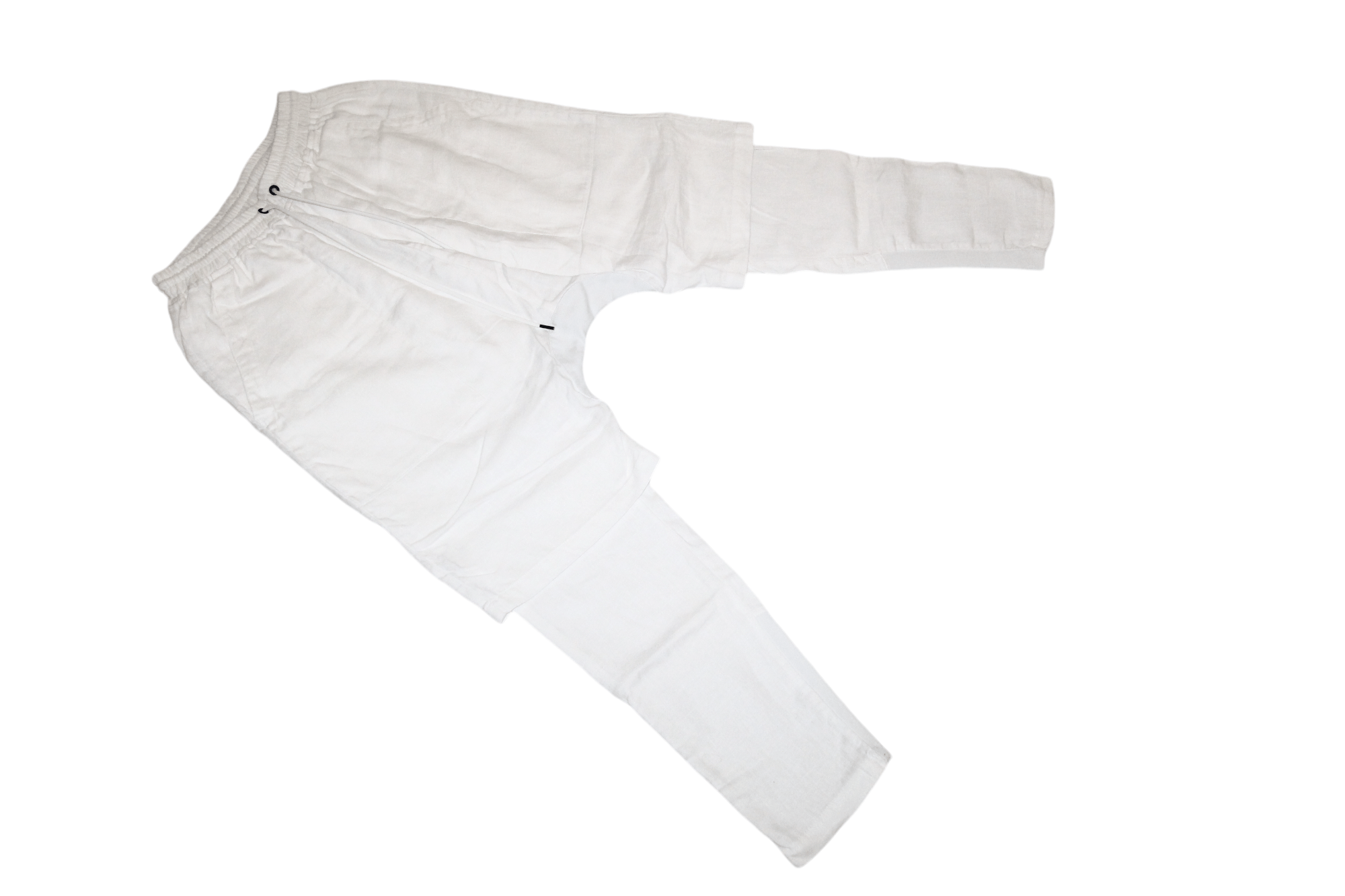 Control Sector 💥Control Sector Drop Crotch Double Layer Linen Pants Size US 31 - 9 Thumbnail